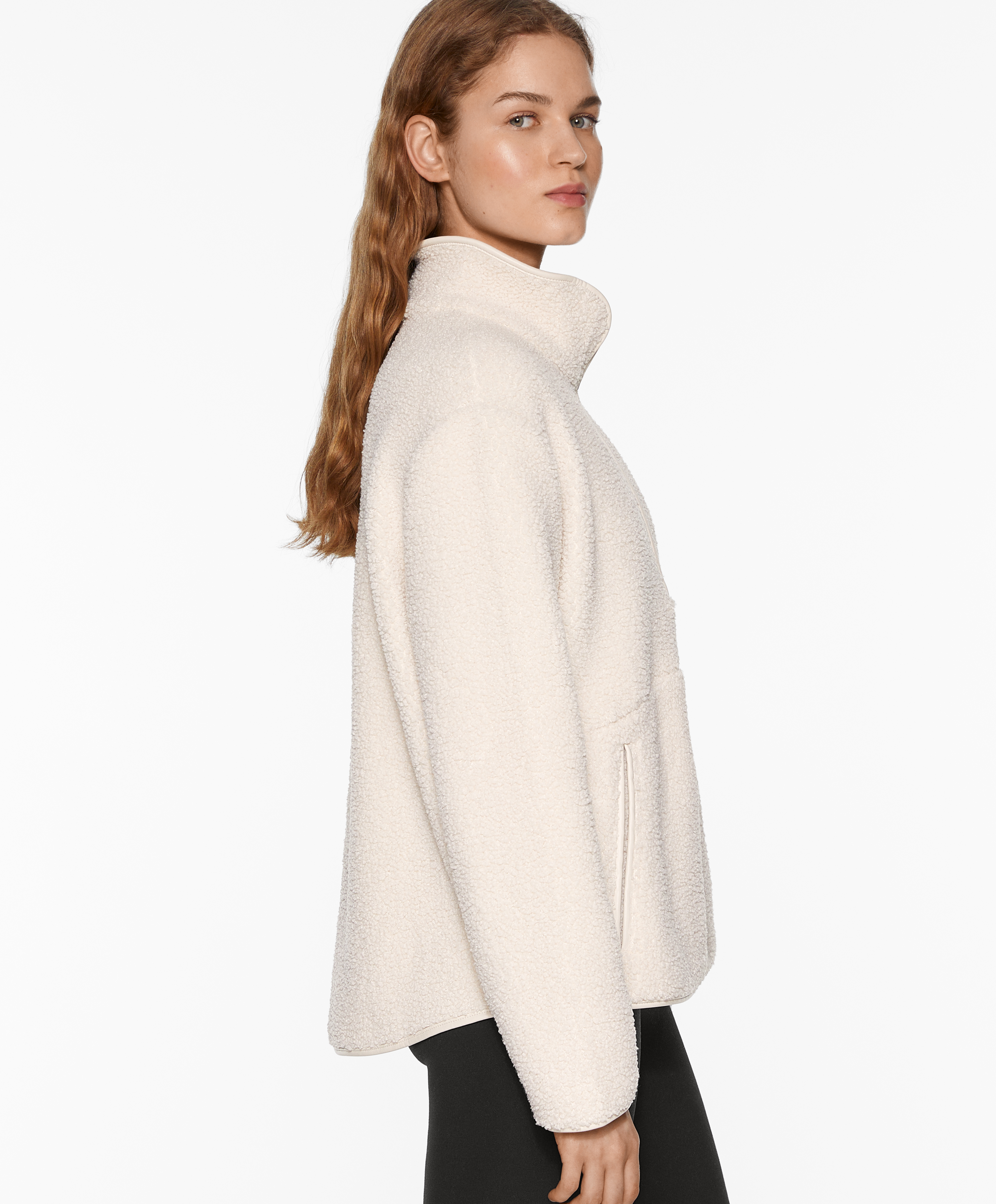 OYSHO Faux-shearling sweatshirt