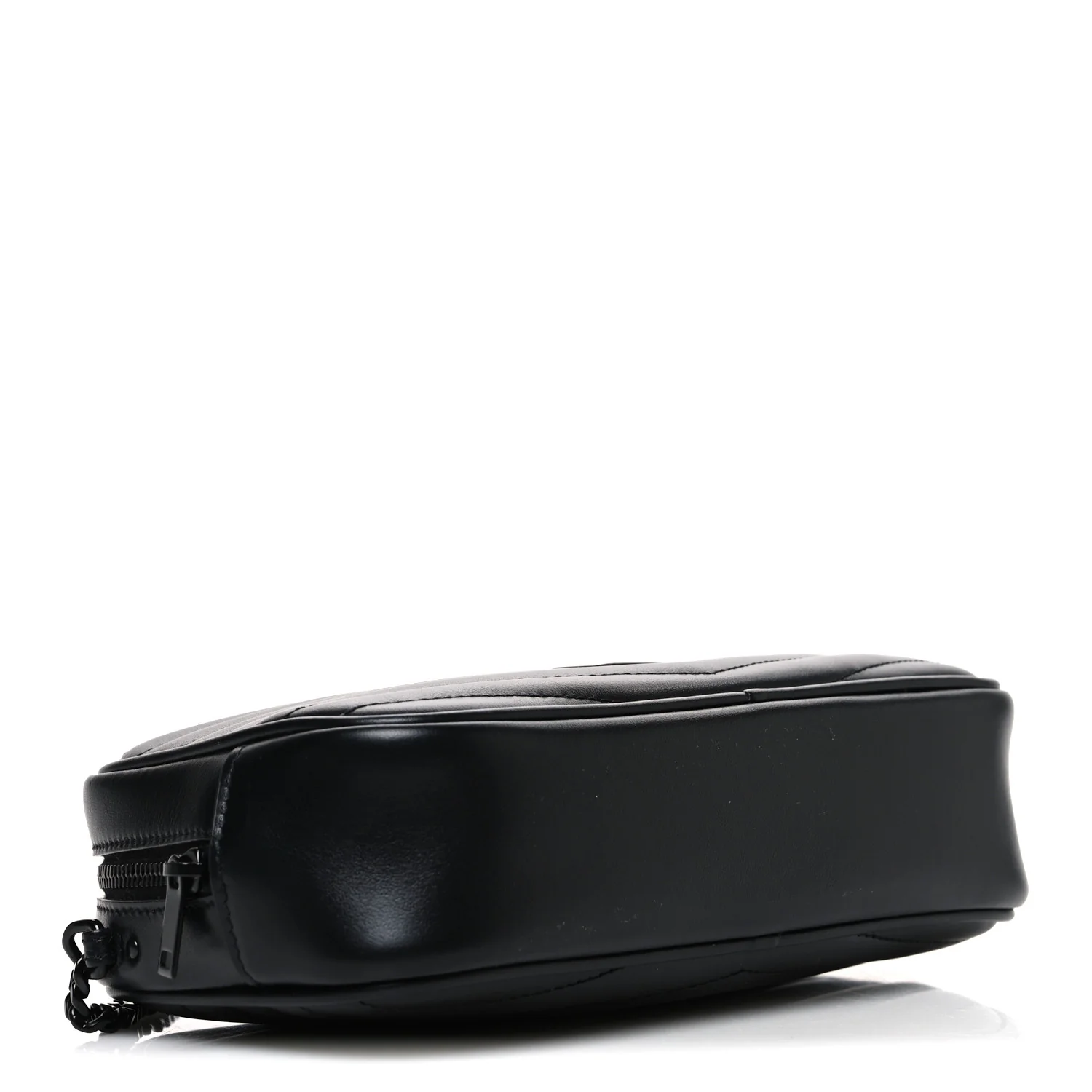 Calfskin Matelasse Monochrome Monogram Mini Lou Camera Bag Black - Top Club