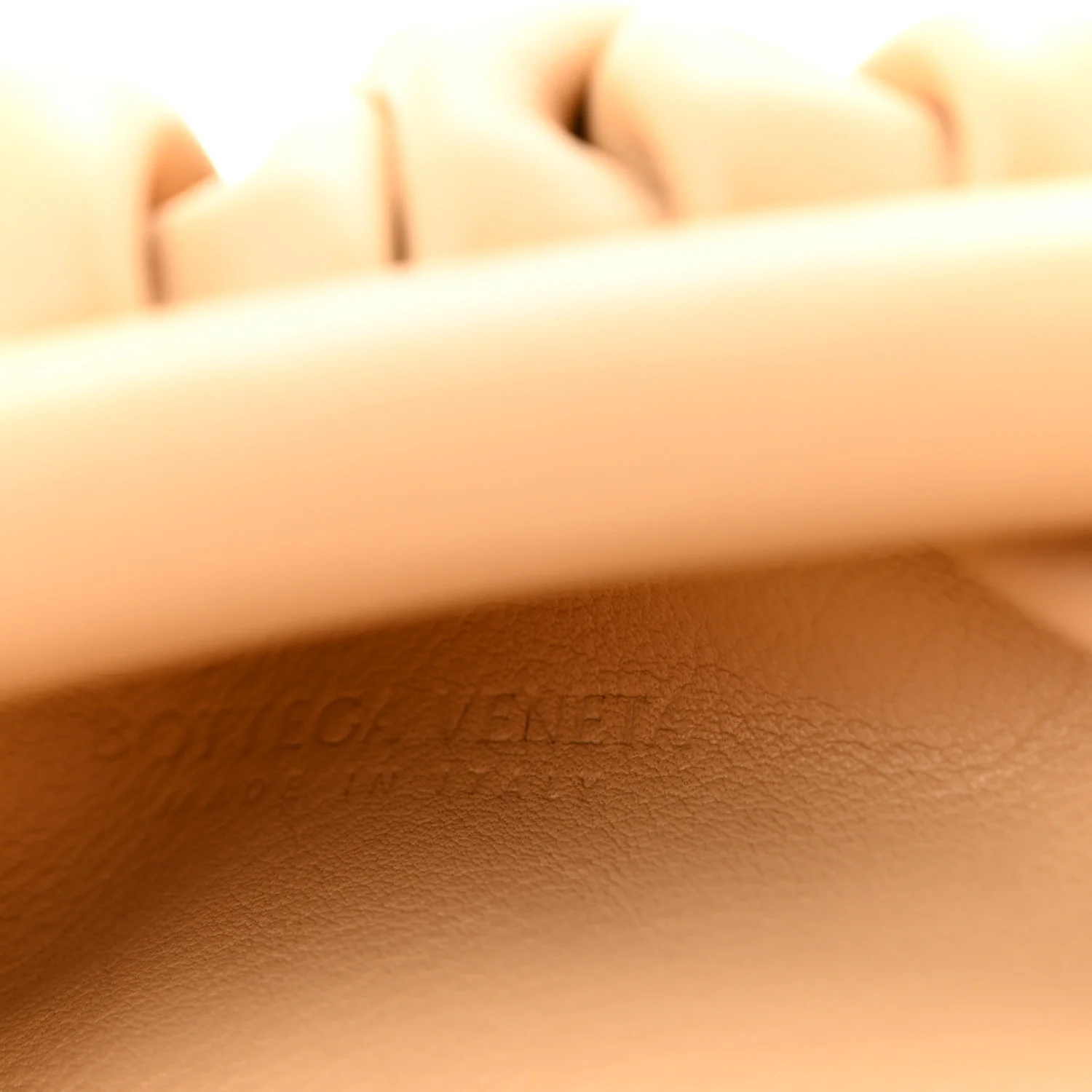 Butter Calfskin The Mini Pouch Almond - Top Club