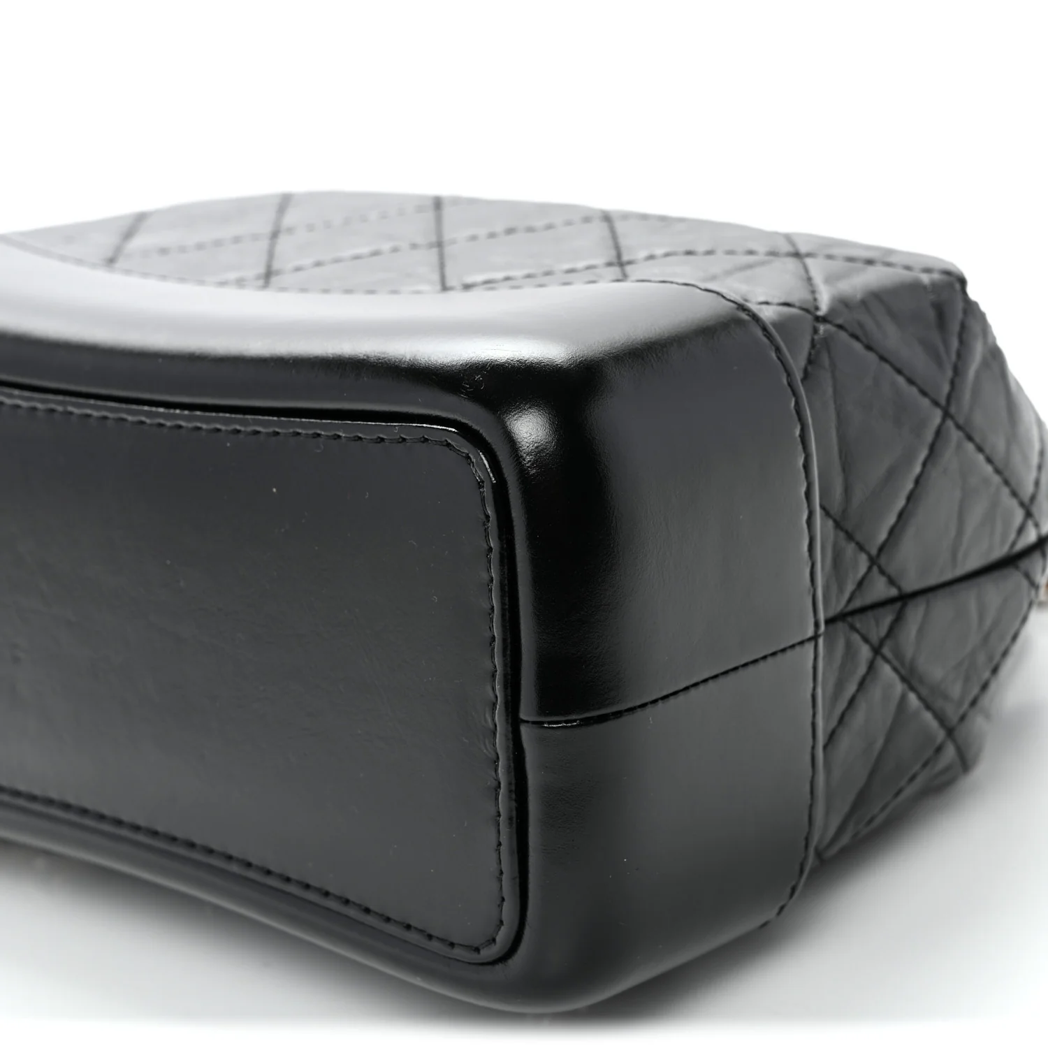 Aged Calfskin Quilted Small Gabrielle Backpack Black - Top Club