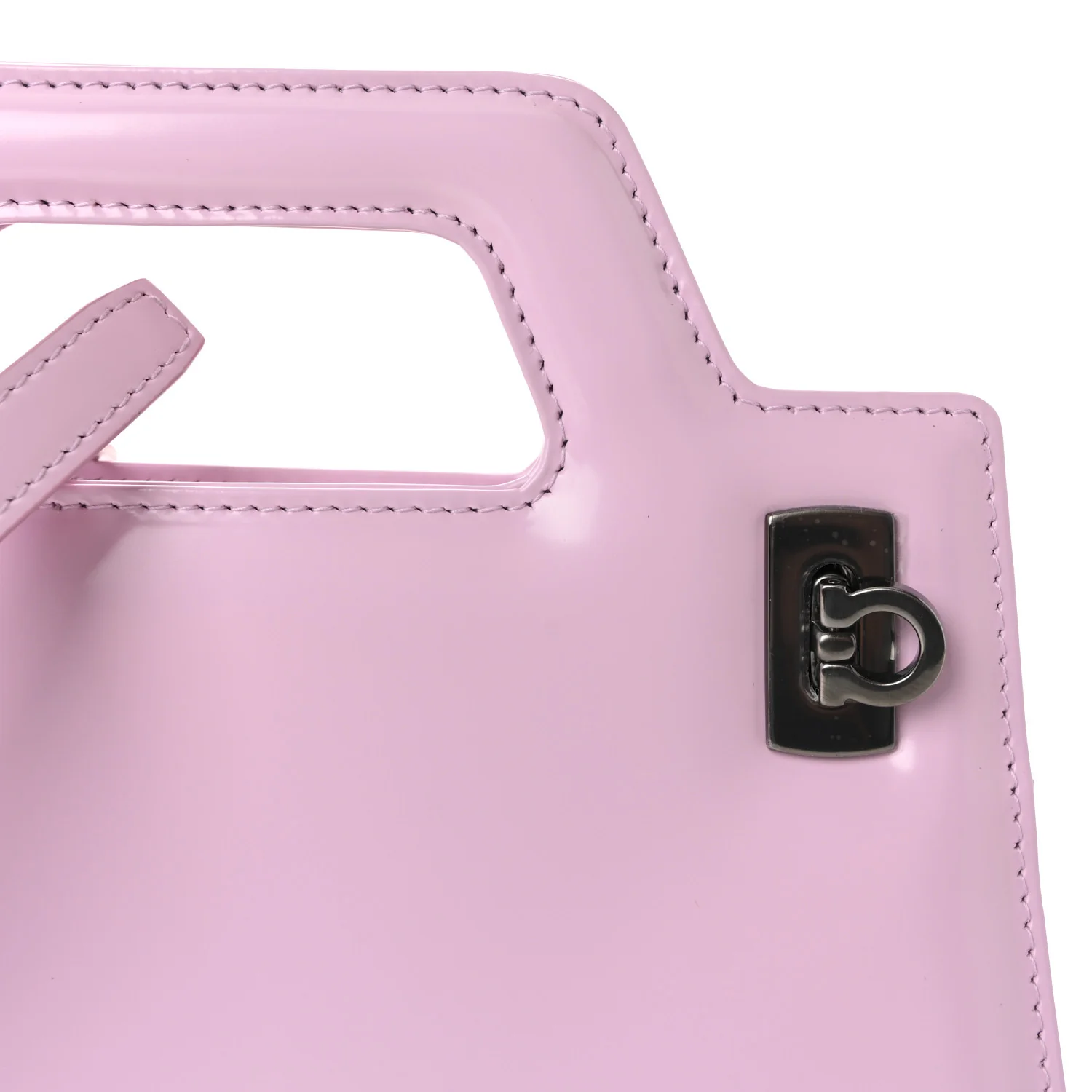 Brushed Calfskin Mini Wanda Top Handle Bag Bubble Gum - Top Club