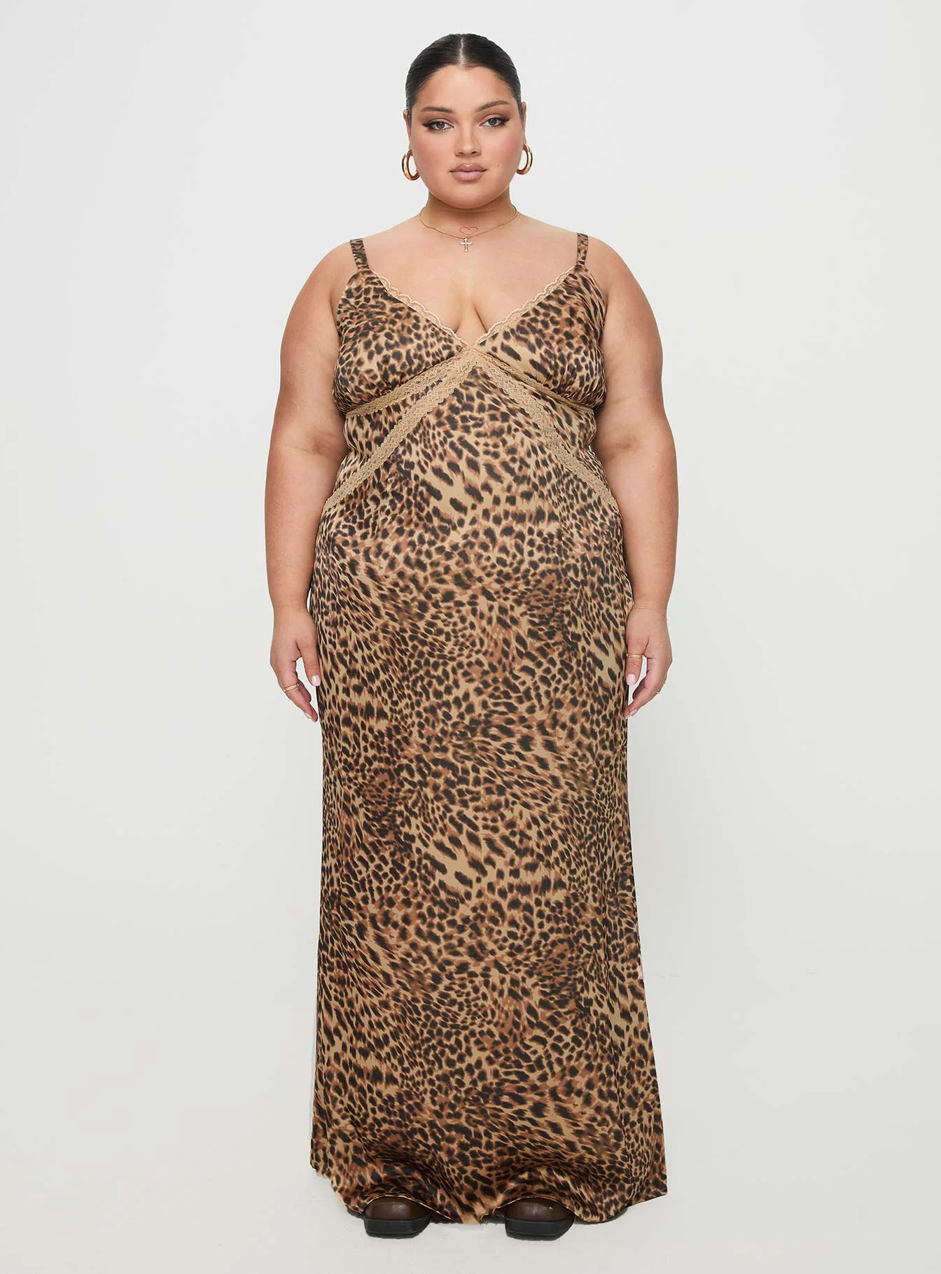 Sanctuary Maxi Dress Leopard Curve