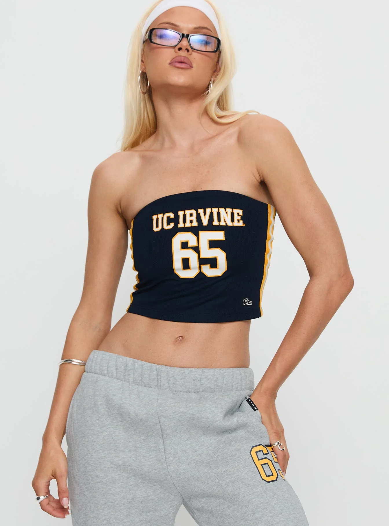 UC Irvine Jersey Tube Top Blue