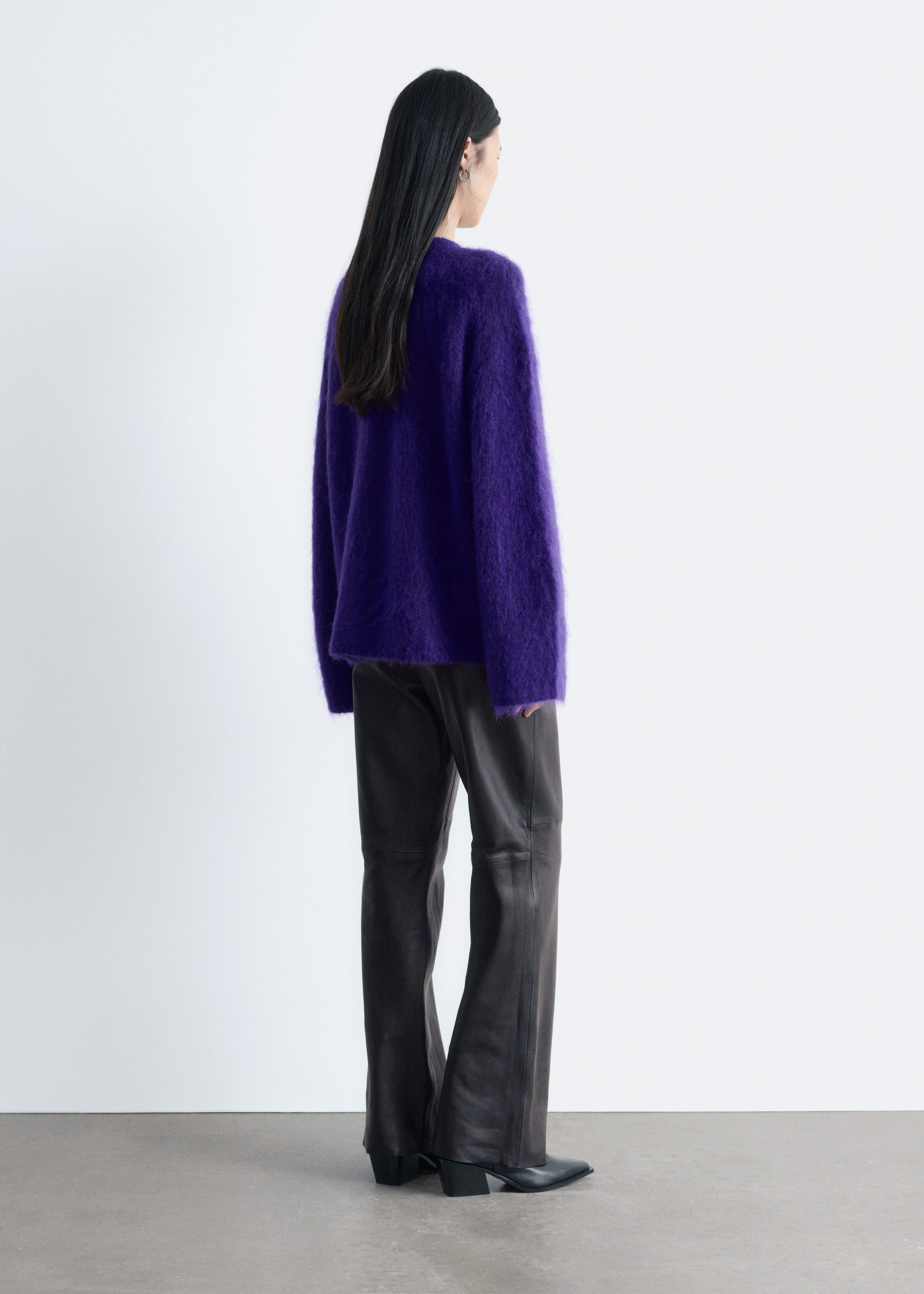 & Other Stories BOOTCUT LEATHER TROUSERS