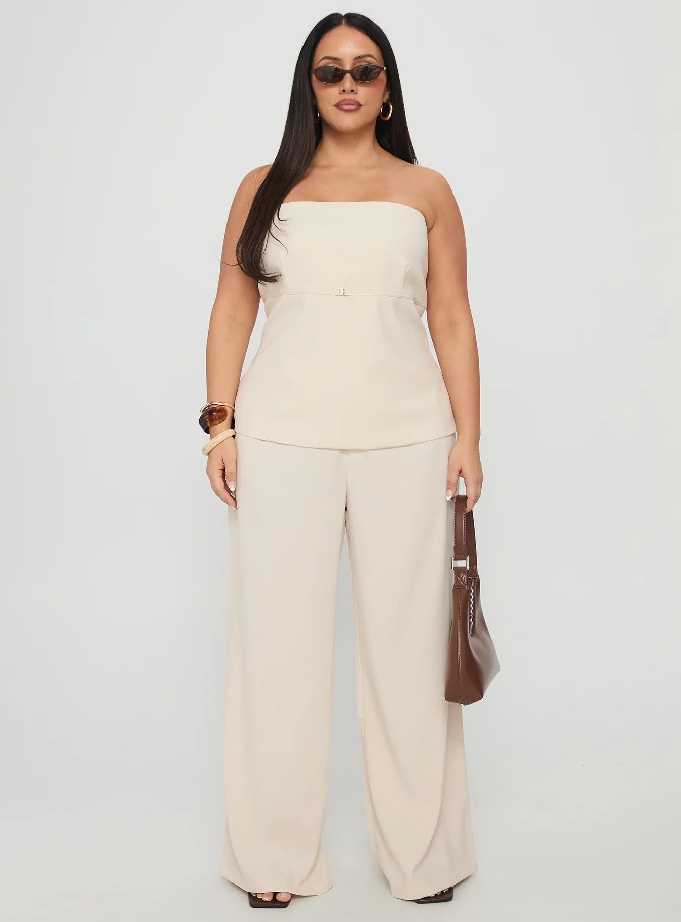 Irresistible Strapless Top Cream Curve