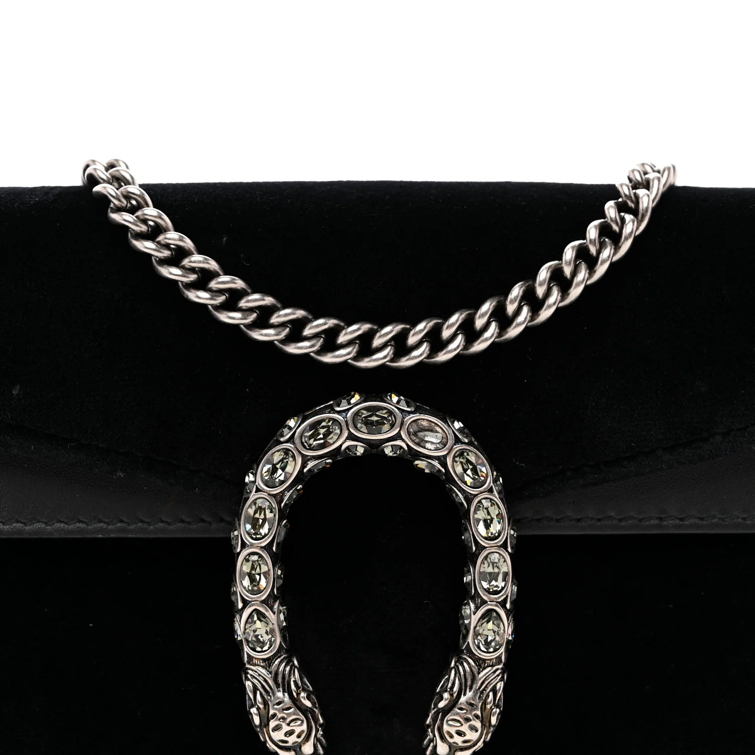 Suede Super Mini Dionysus Shoulder Bag Black - Top Club