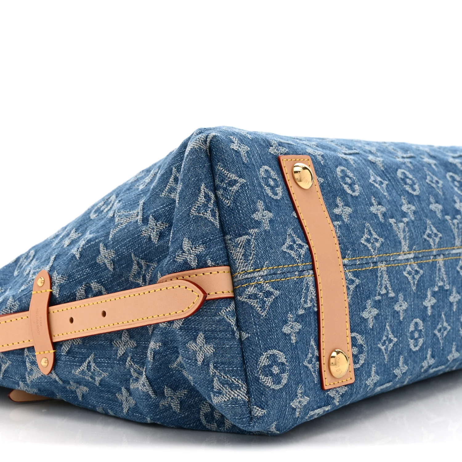 Monogram Denim CarryAll MM Blue - Top Club
