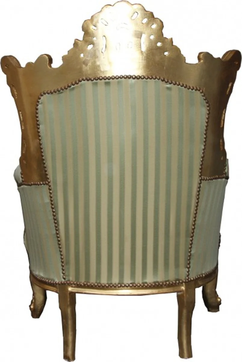 Baroque Salon Chair Gray - Designer Armchair - Luxury Quality