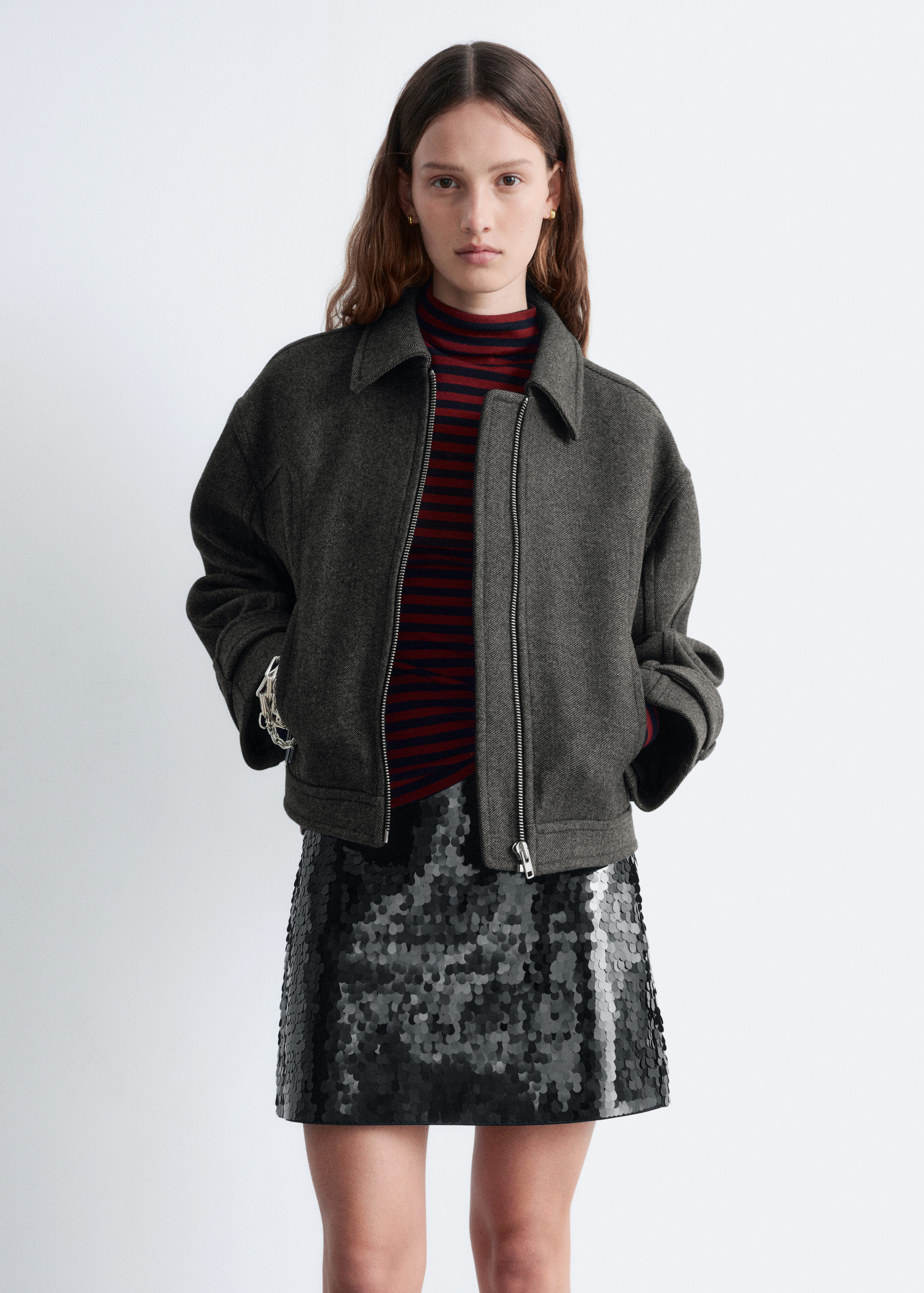 & Other Stories SEQUIN MINI SKIRT