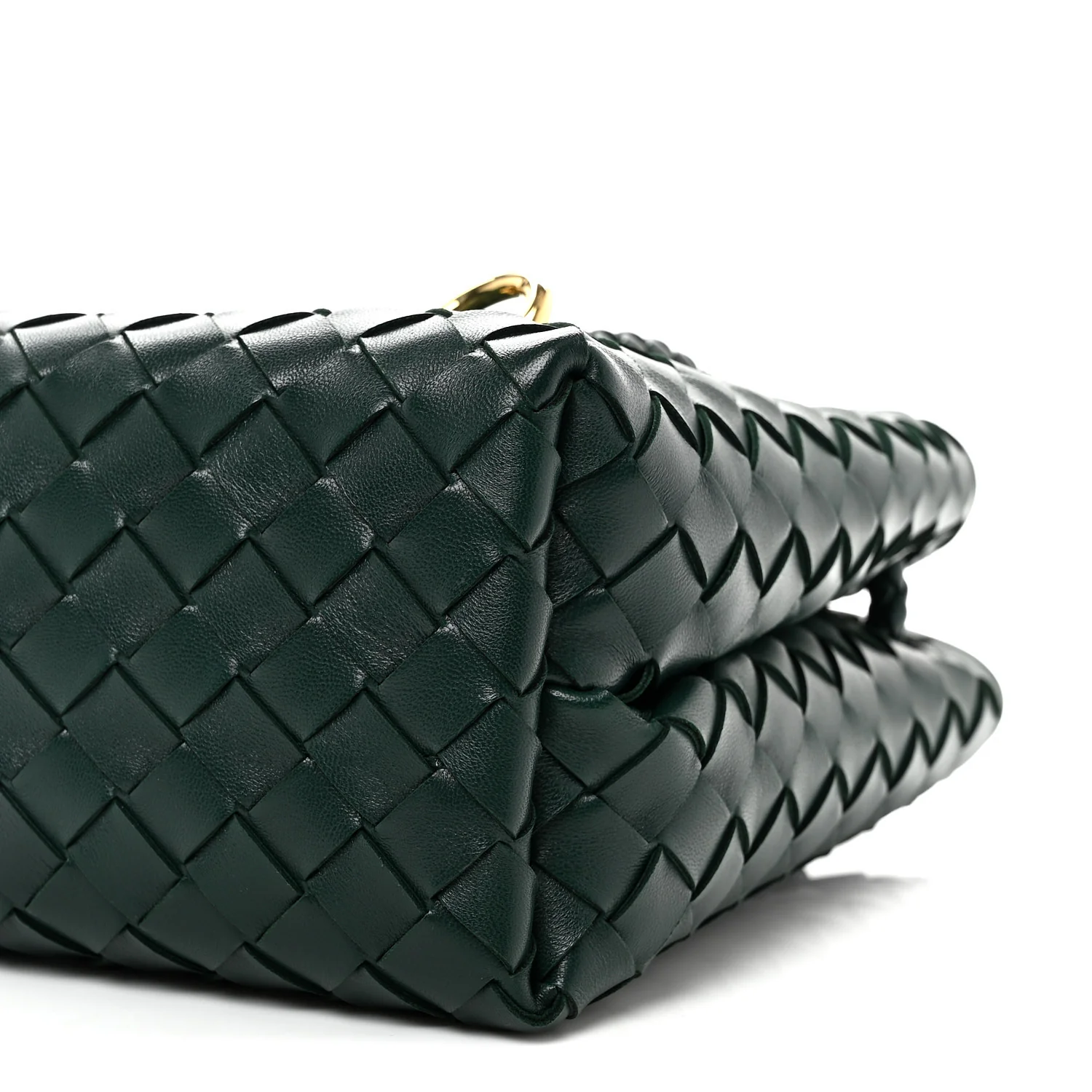 Nappa Intrecciato Small Andiamo Shoulder Bag Emerald Green - Top Club