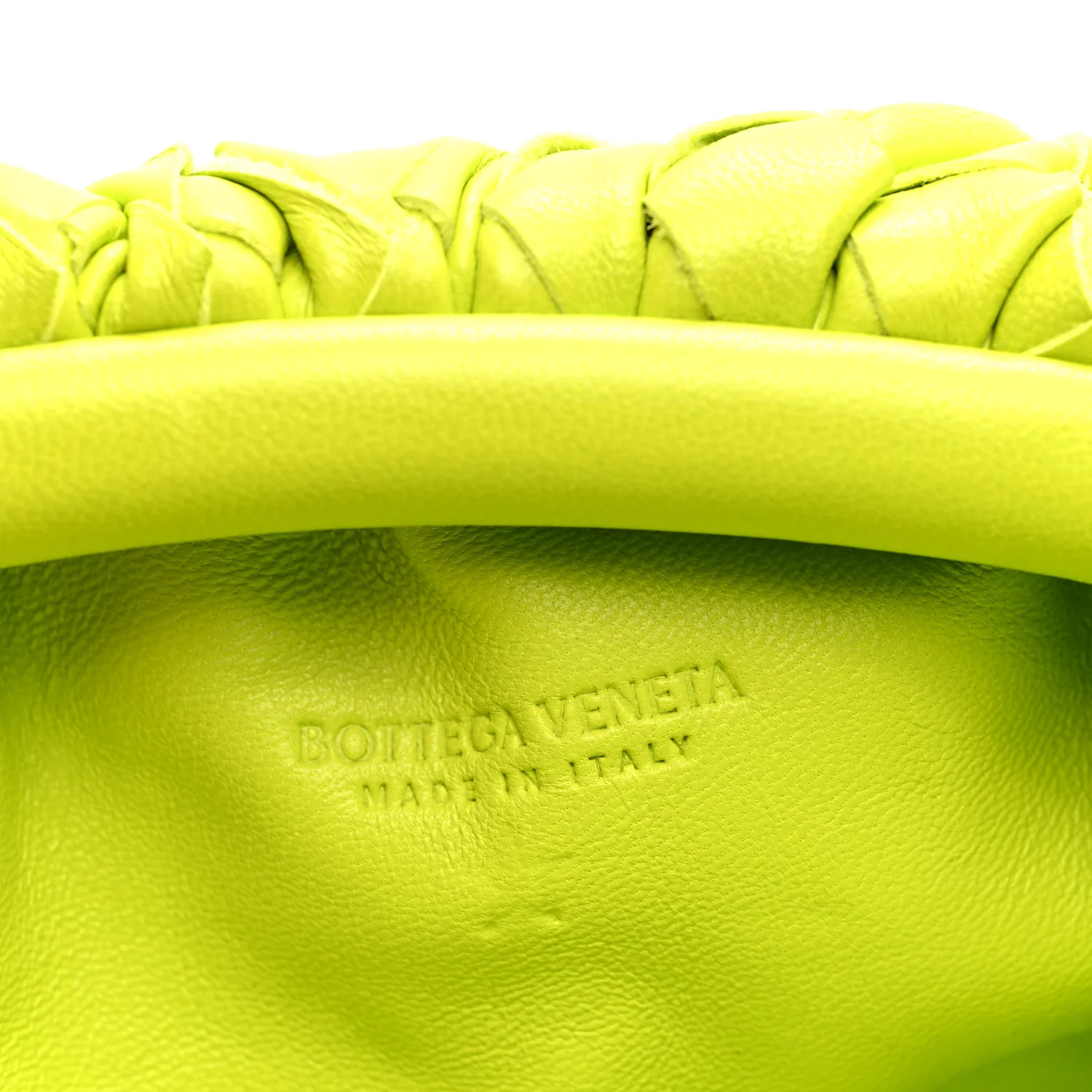Nappa Intrecciato The Mini Pouch Kiwi - Top Club