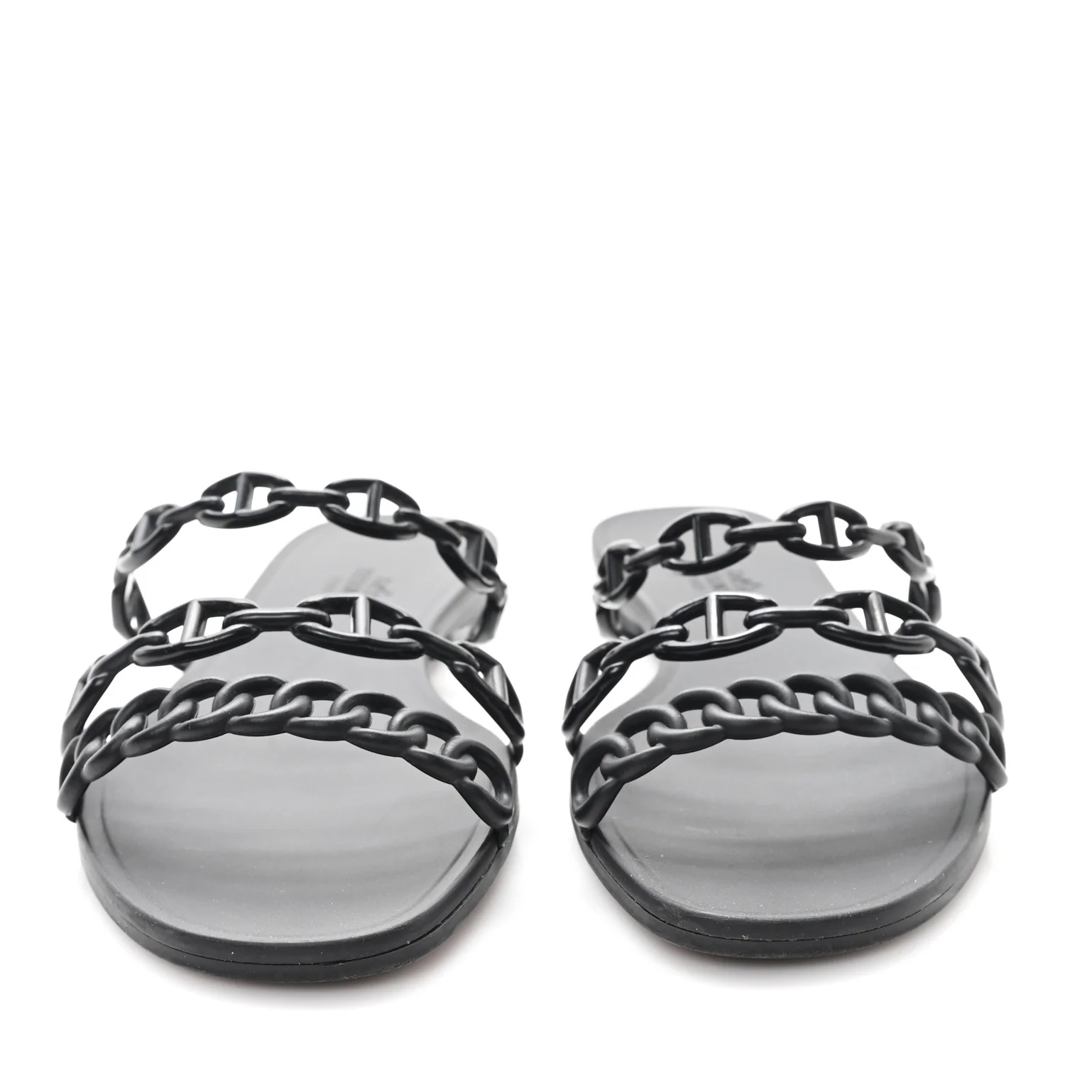 Rubber Chaine d'Ancre Rivage Sandals 38 Black - Top Club