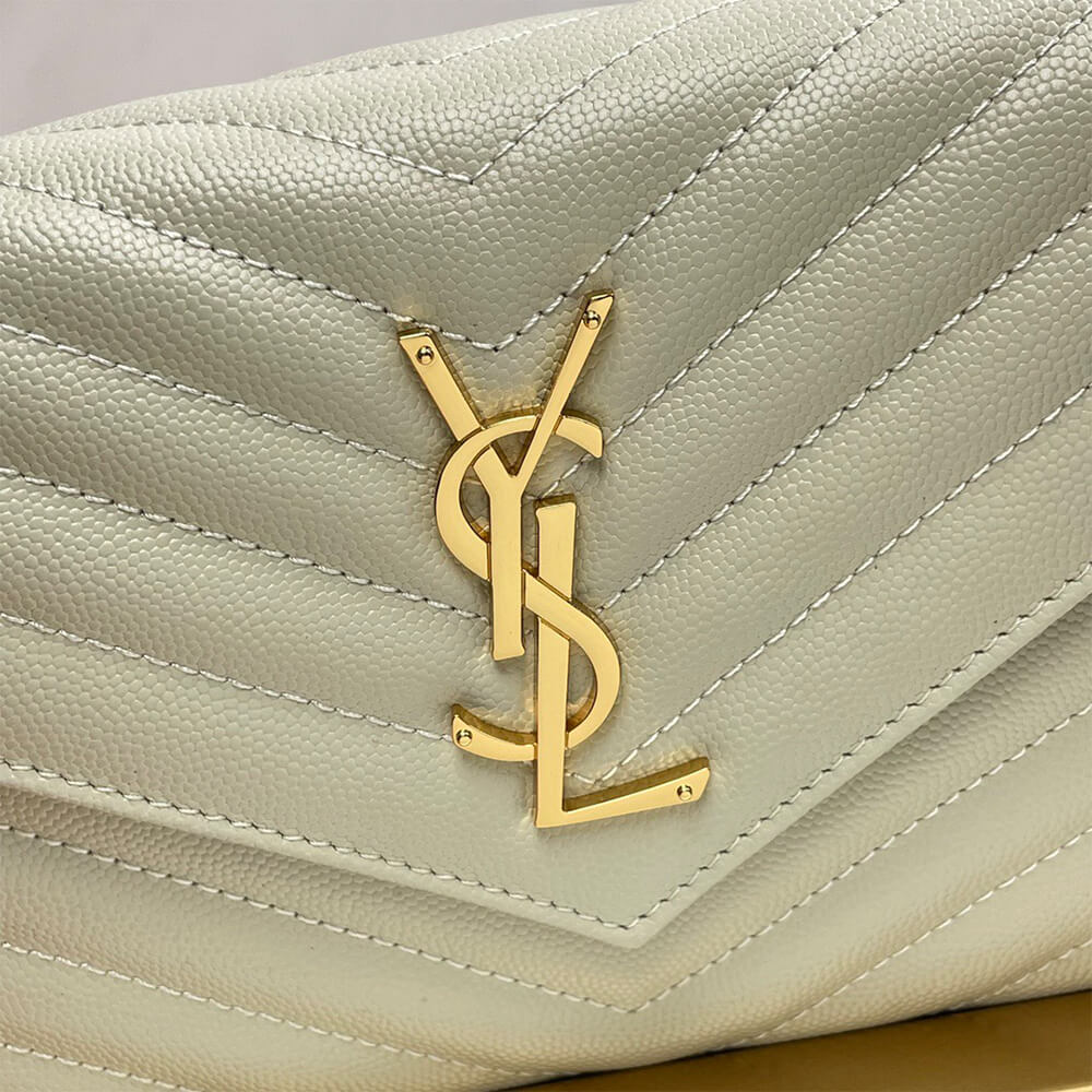 YSL classic cassandre chain wallet in grain de poudre leather - Top Club