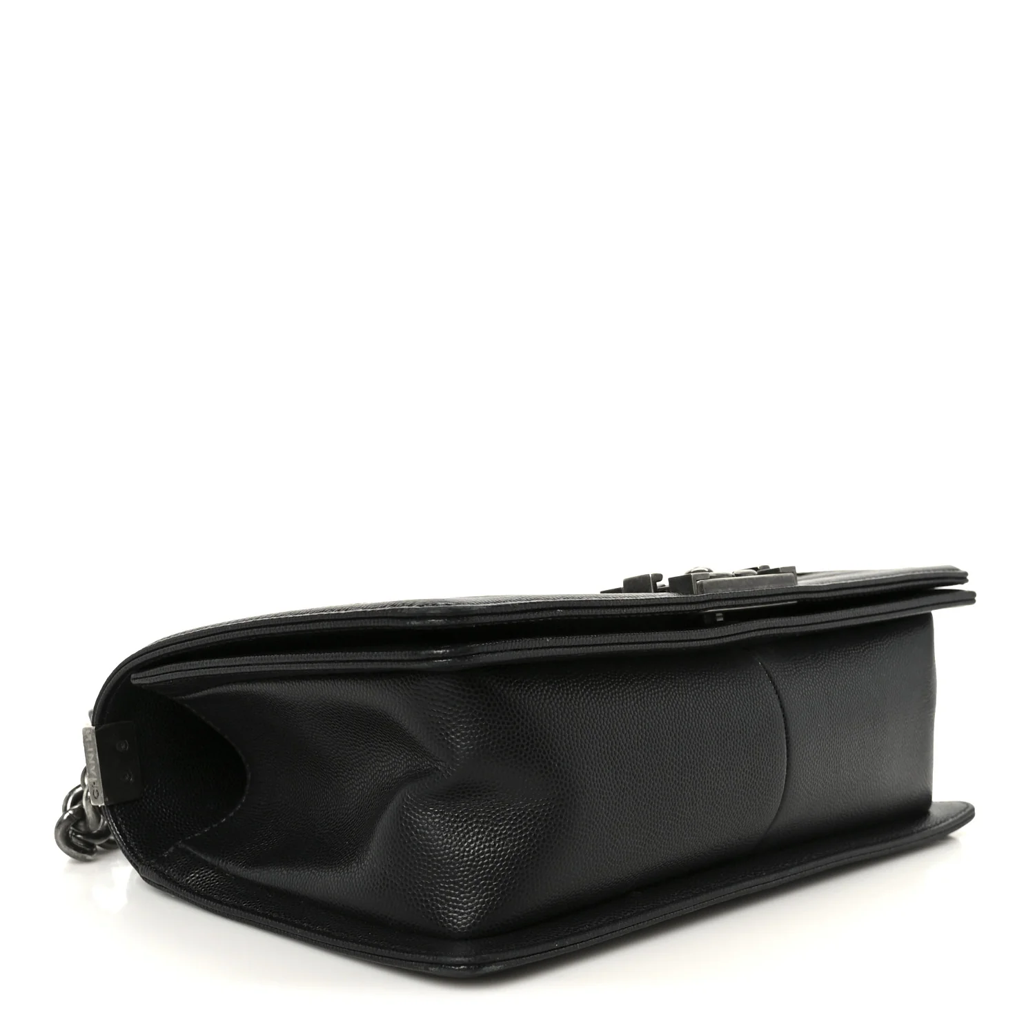 Caviar Quilted Medium Boy Flap Black - Top Club