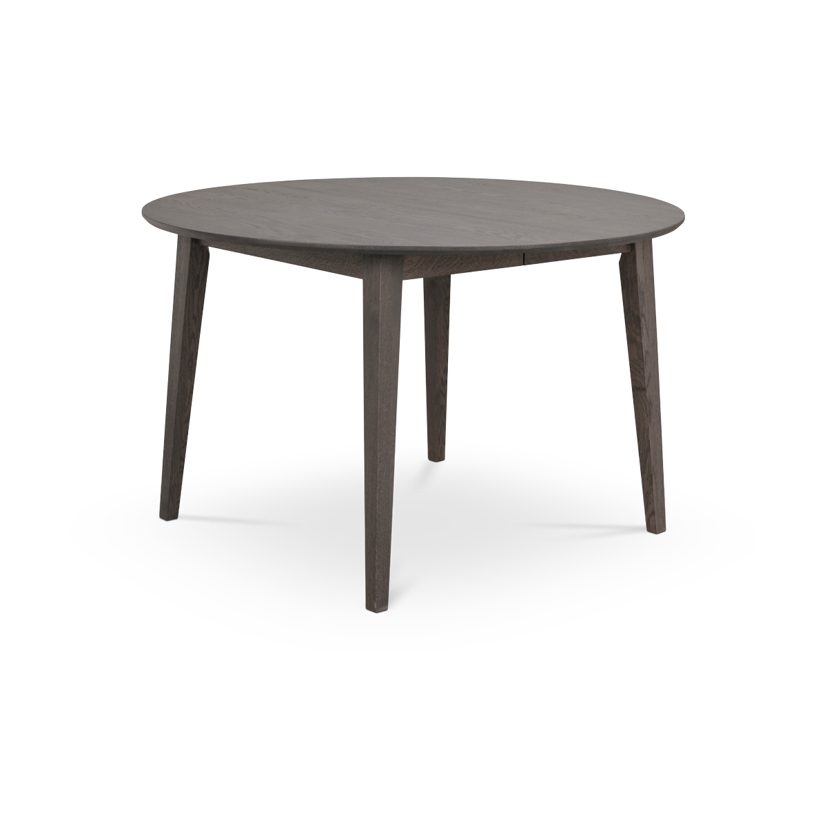 Eettafel Filippa rond donkerbruin uitschuifbaar 170 x 105 cm