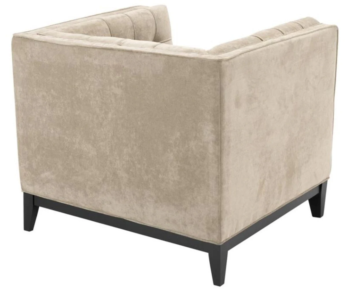 Luxury armchair Greige 94 x 82 x H. 77 cm - Hotel Collection