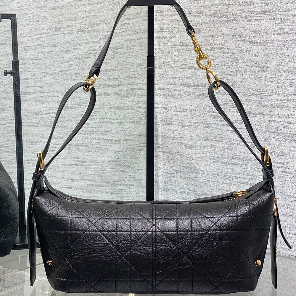 Small D-Journey Bag in Shiny Goatskin(HIGH-END GRADE) - Top Club