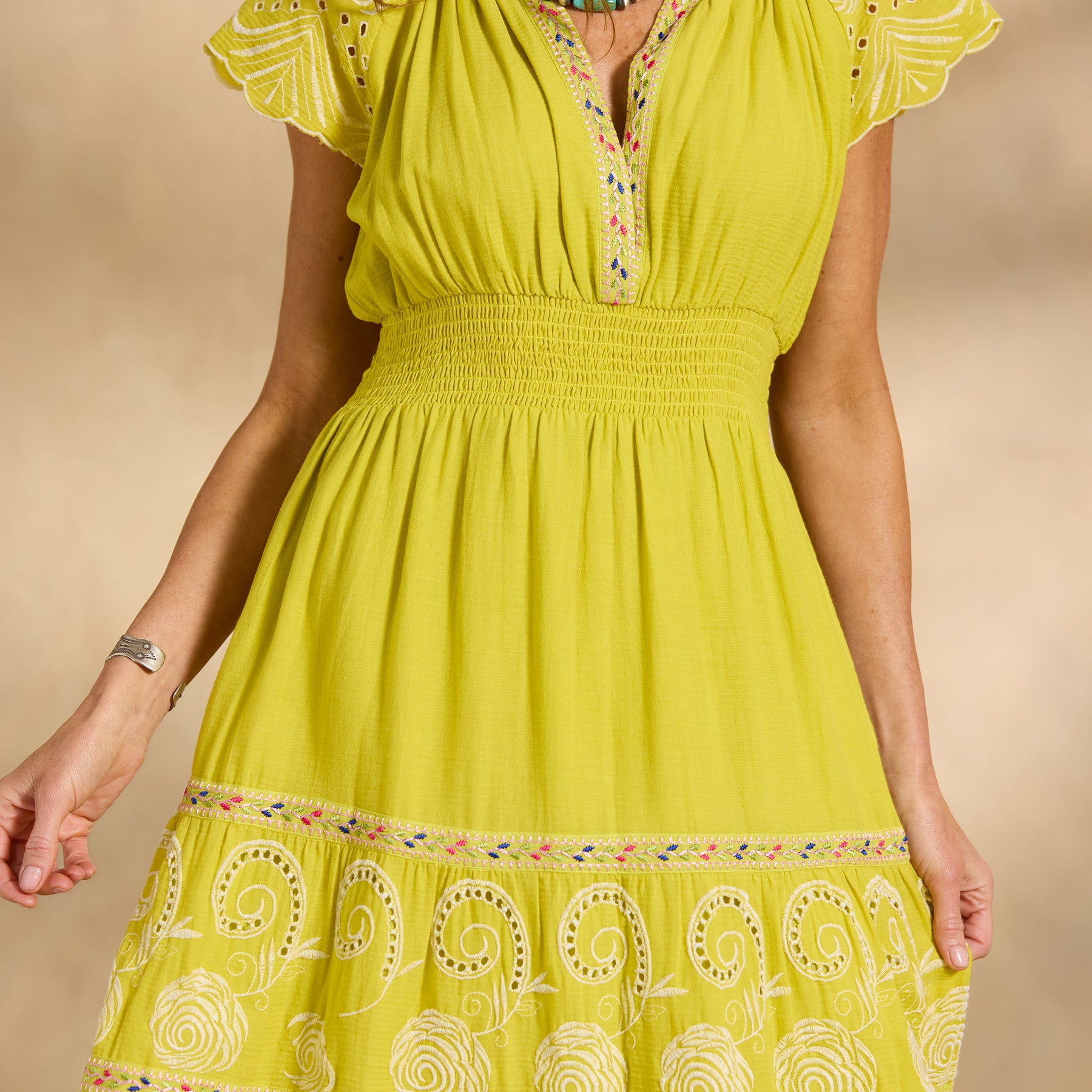Remi Eyelet Dress, Petite - Sundance Living