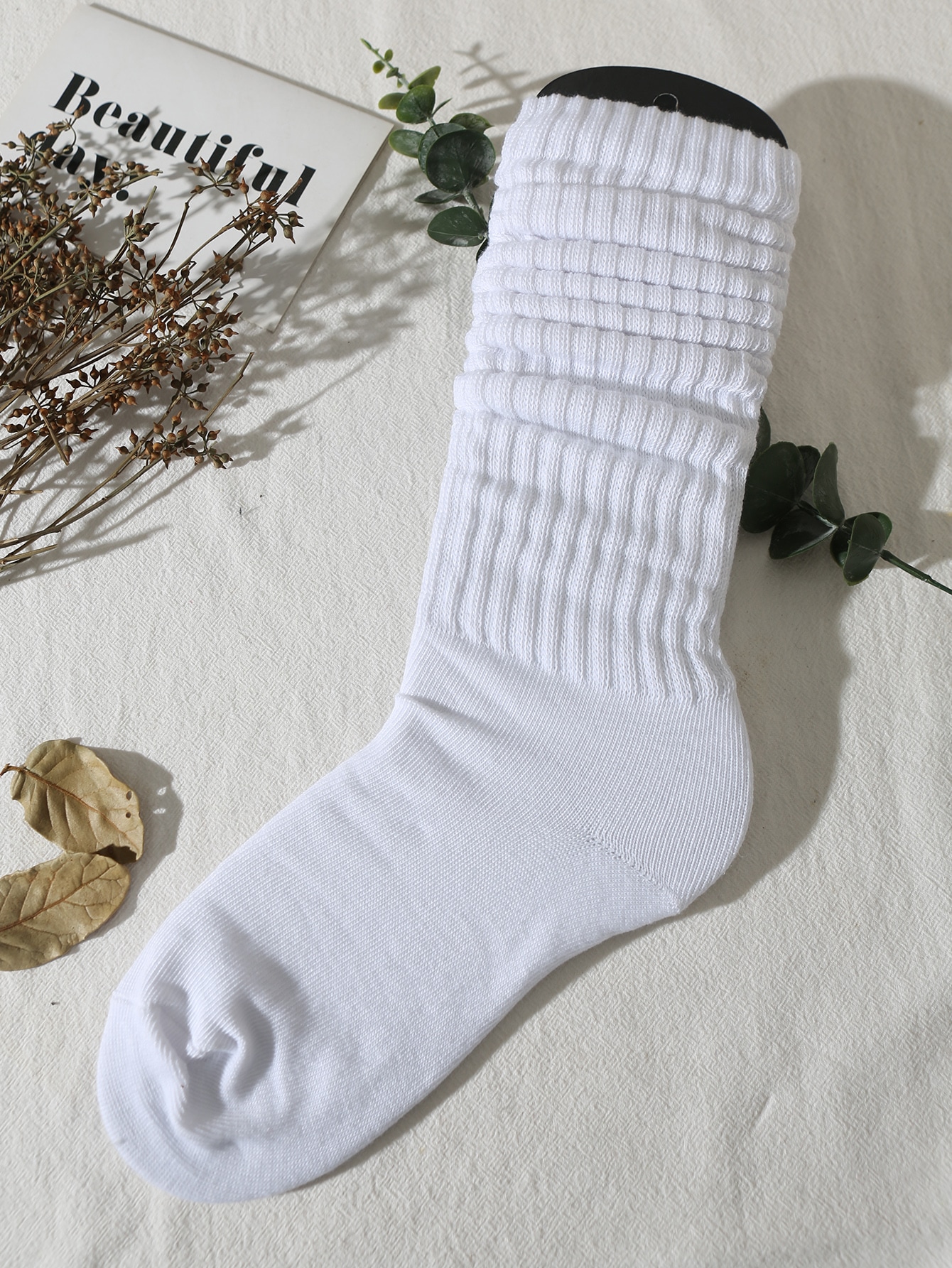 Solid Crew Socks