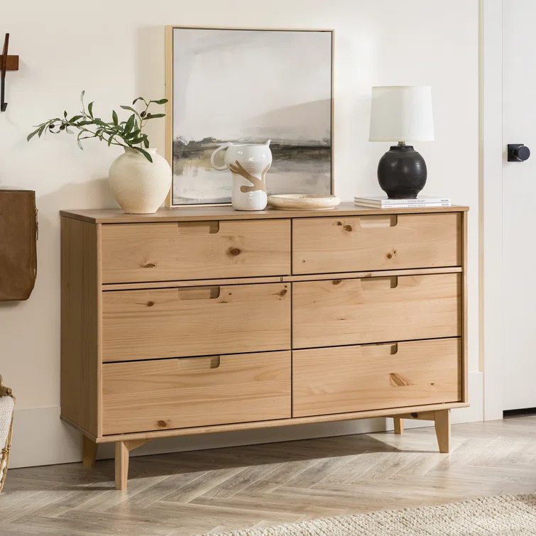 Yarber Groove 6 Drawer Double Dresser