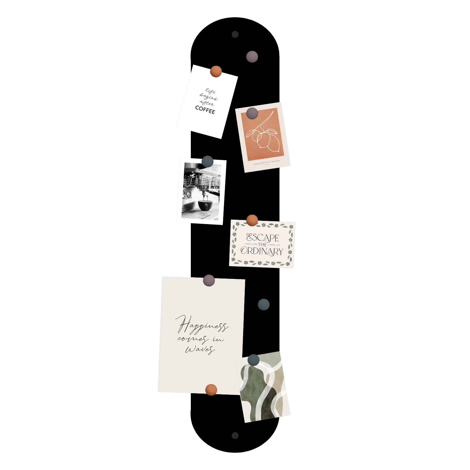 Magneetbord Lani zwart