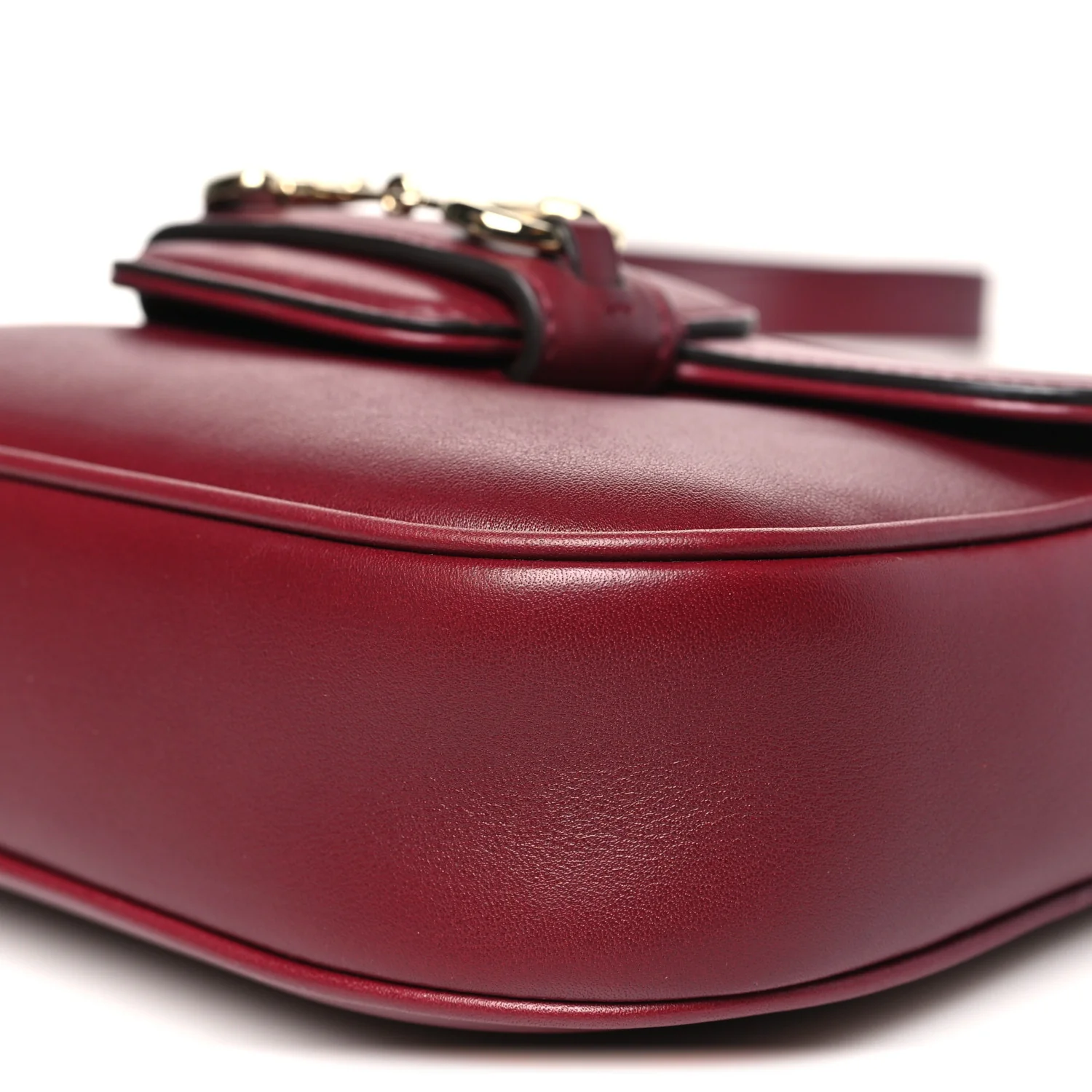 Soft Calfskin Horsebit 1955 Small Shoulder Bag Rosso Ancora - Top Club