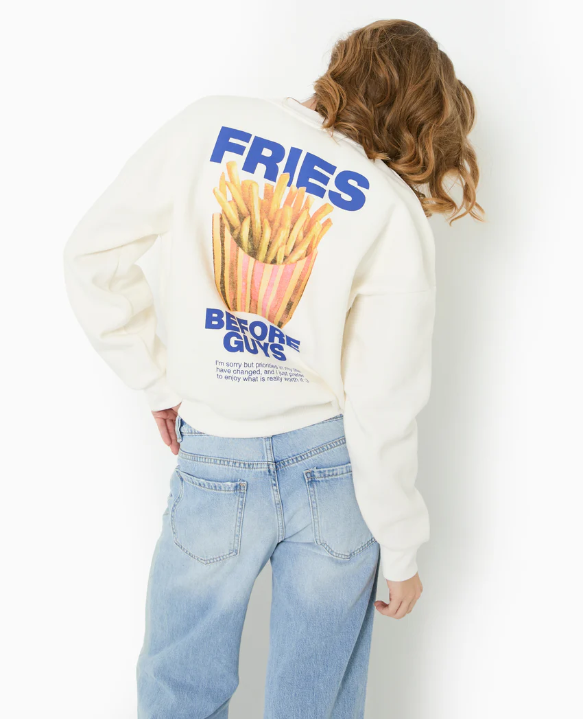 Pimkie Sweat oversize avec print poitrine et dos