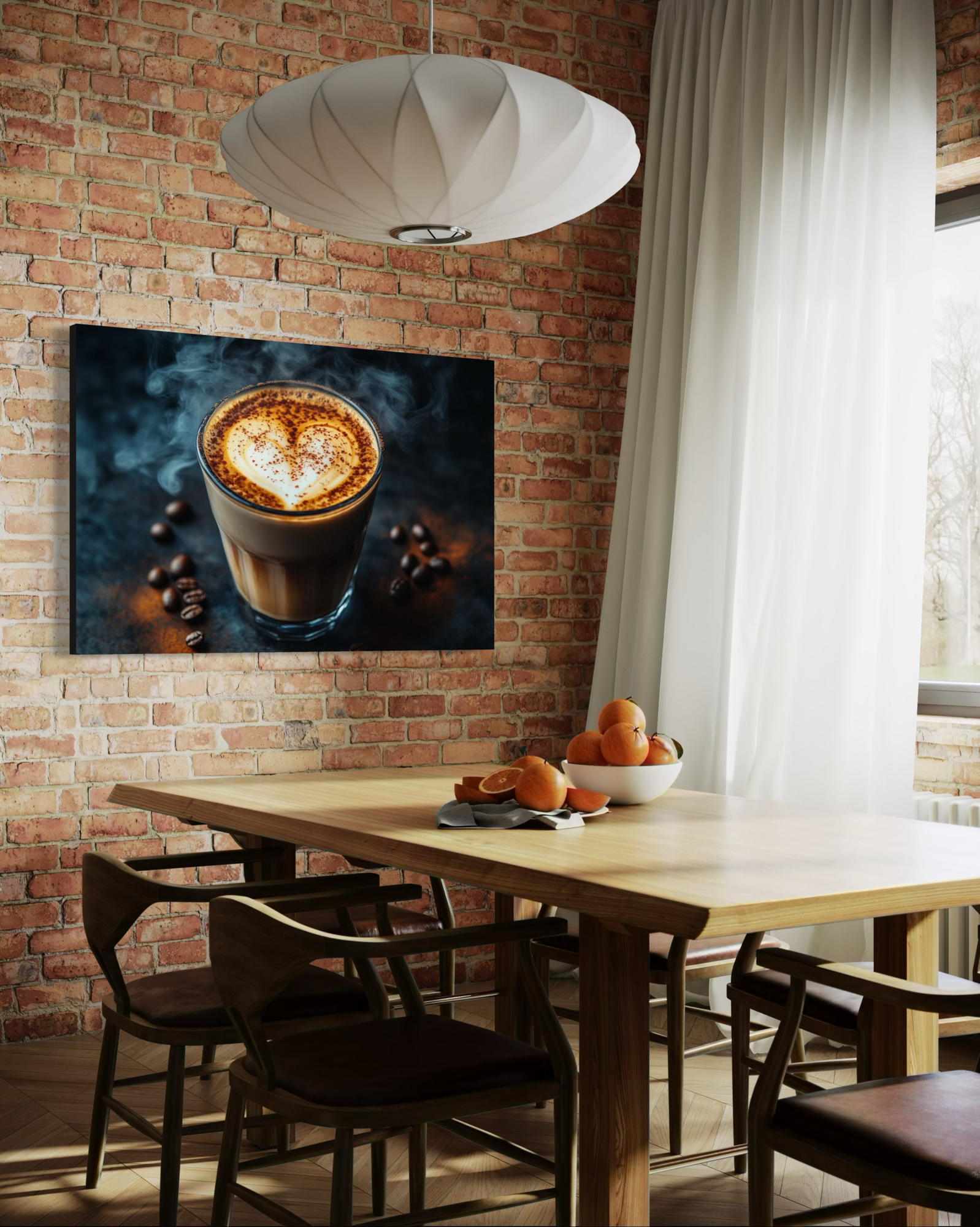 Dibond schilderij 'Coffee Love' 120x80 cm
