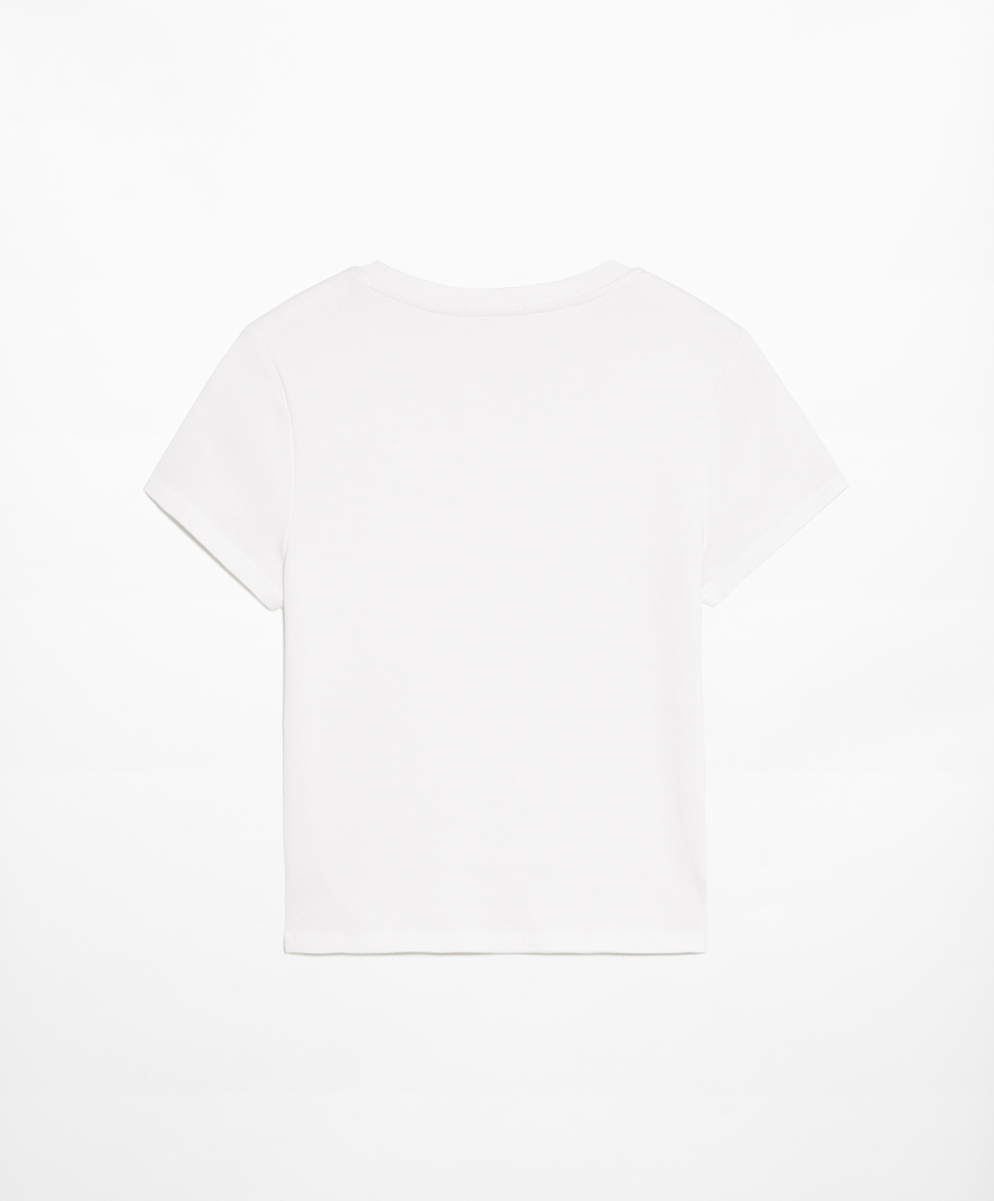 OYSHO Ribbed short sleeve T-shirt