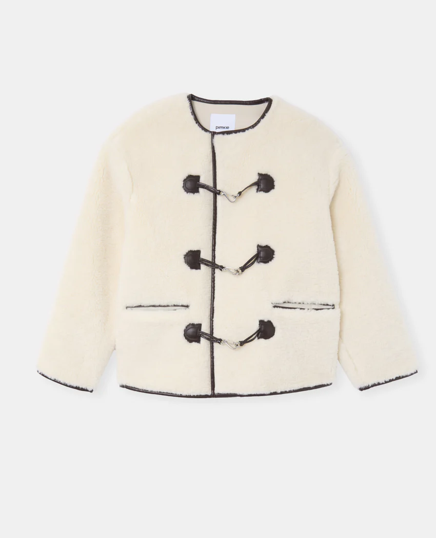 Pimkie Blouson droit en sherpa avec attaches mousqueton