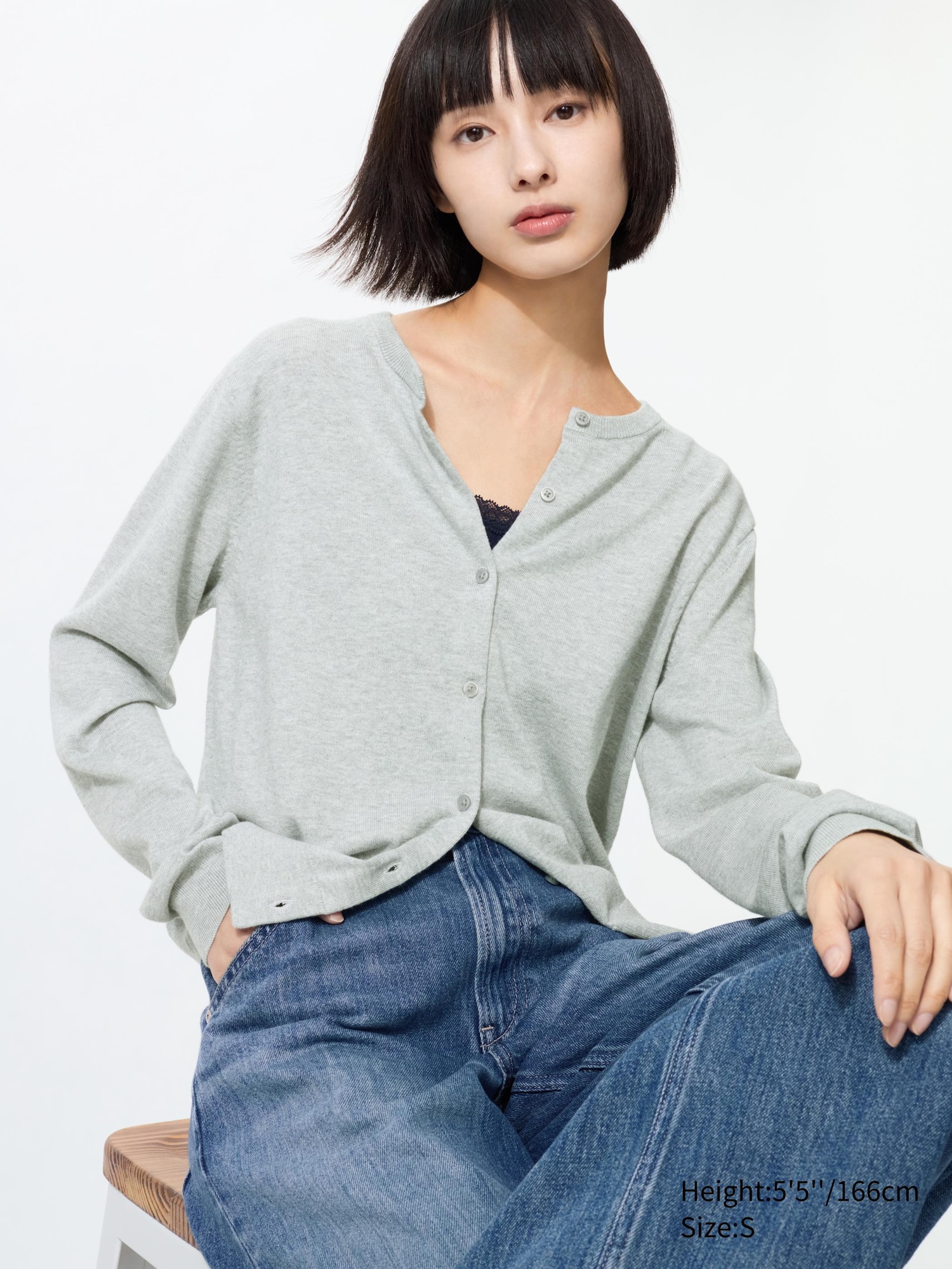 Crew Neck Cardigan