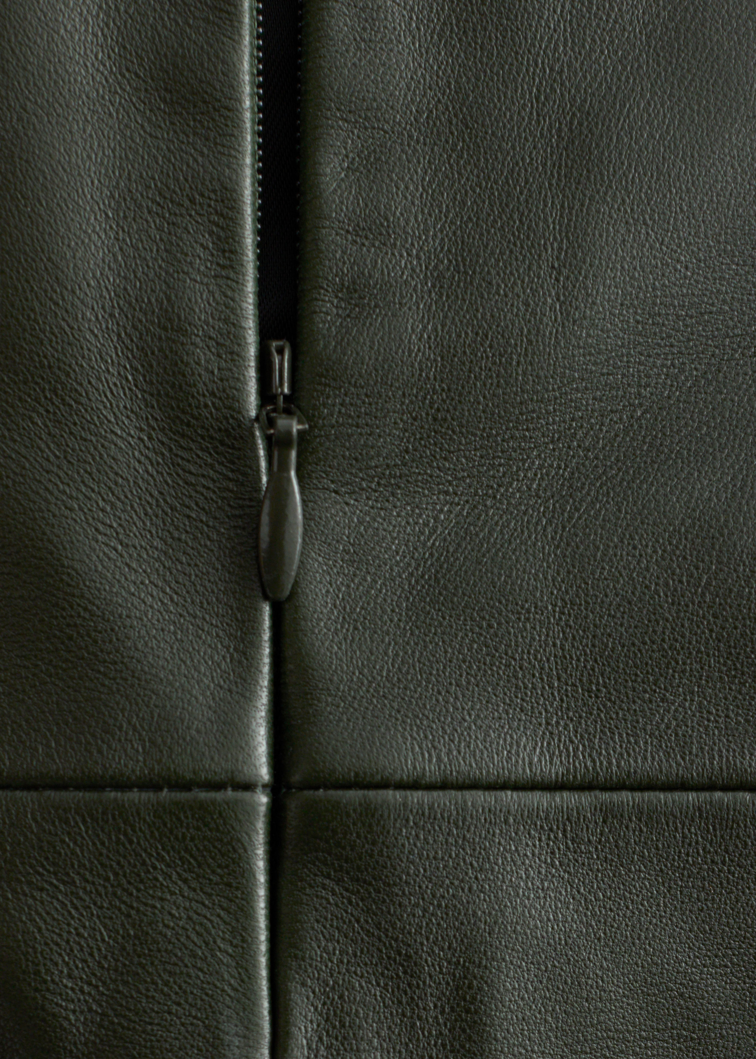 & Other Stories TWIST-SHOULDER LEATHER TOP