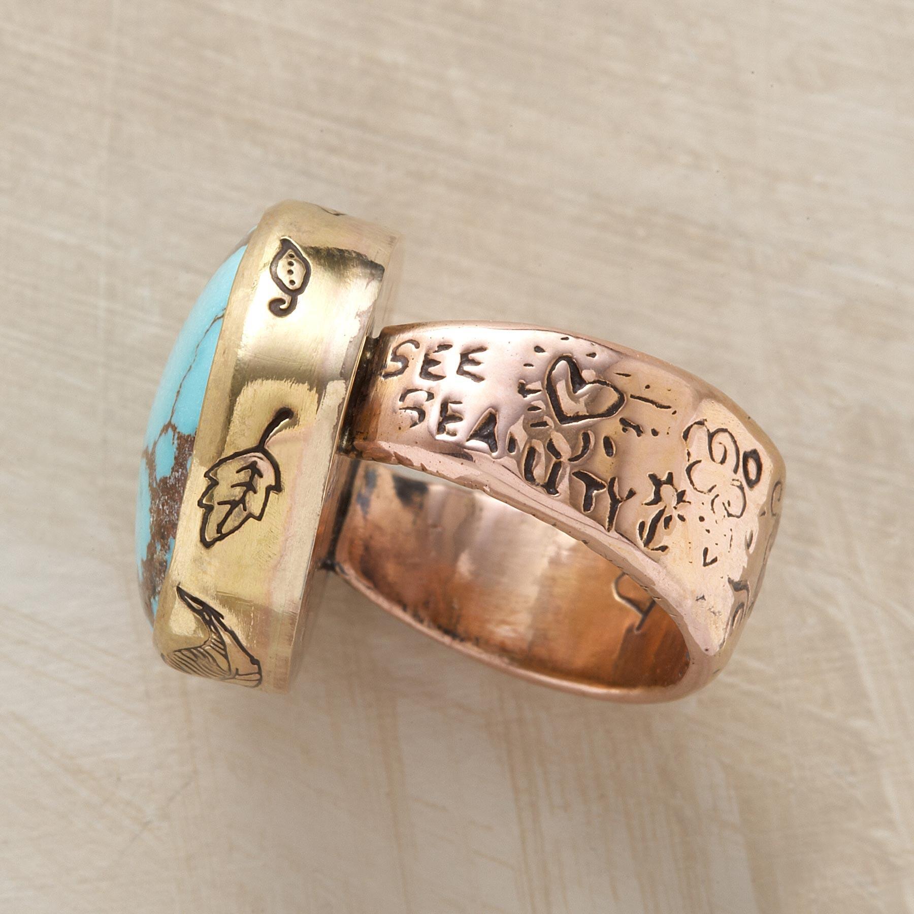 Turquoise Testament Ring - Sundance Living