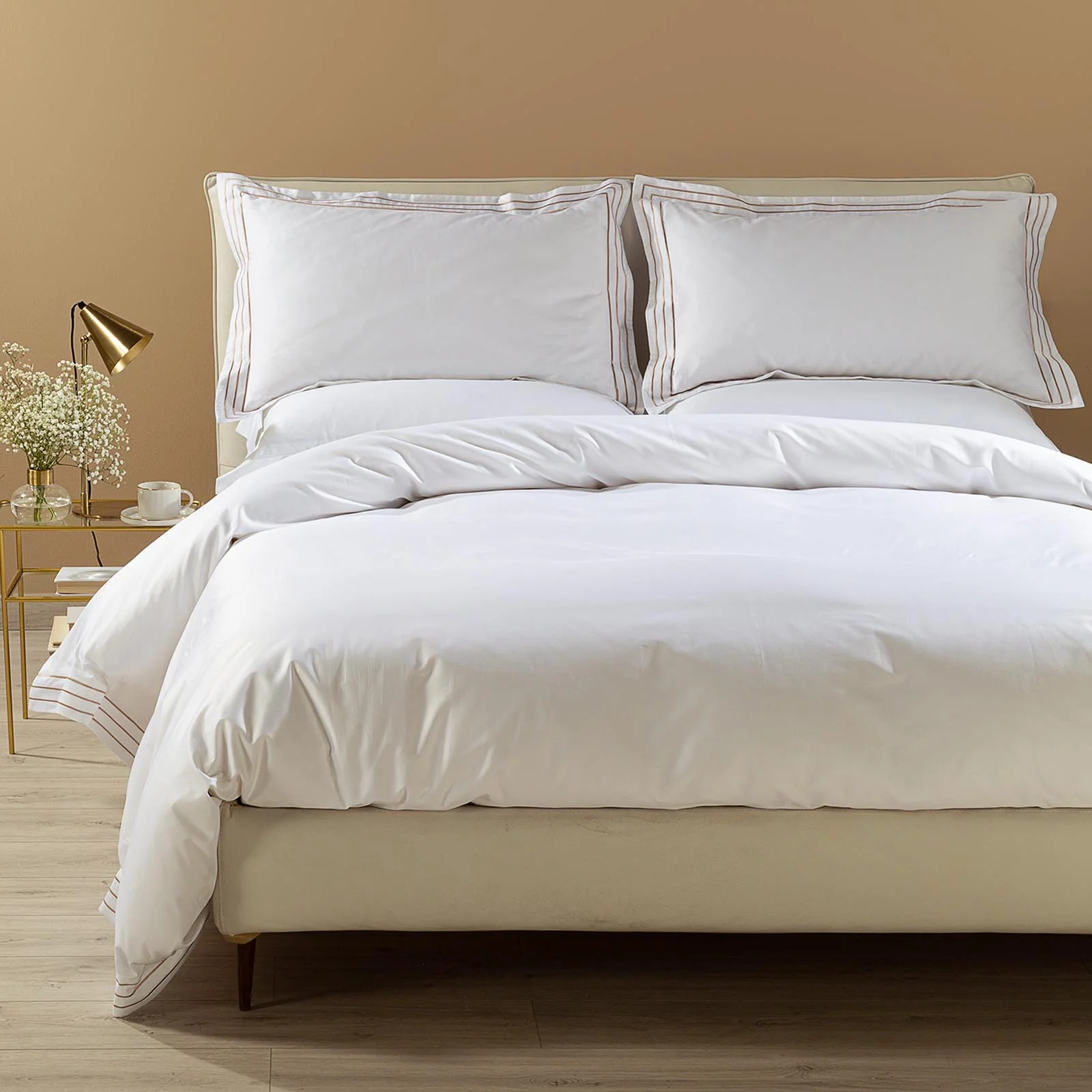 Complete cover in cotton satin melodie natural double dreaming