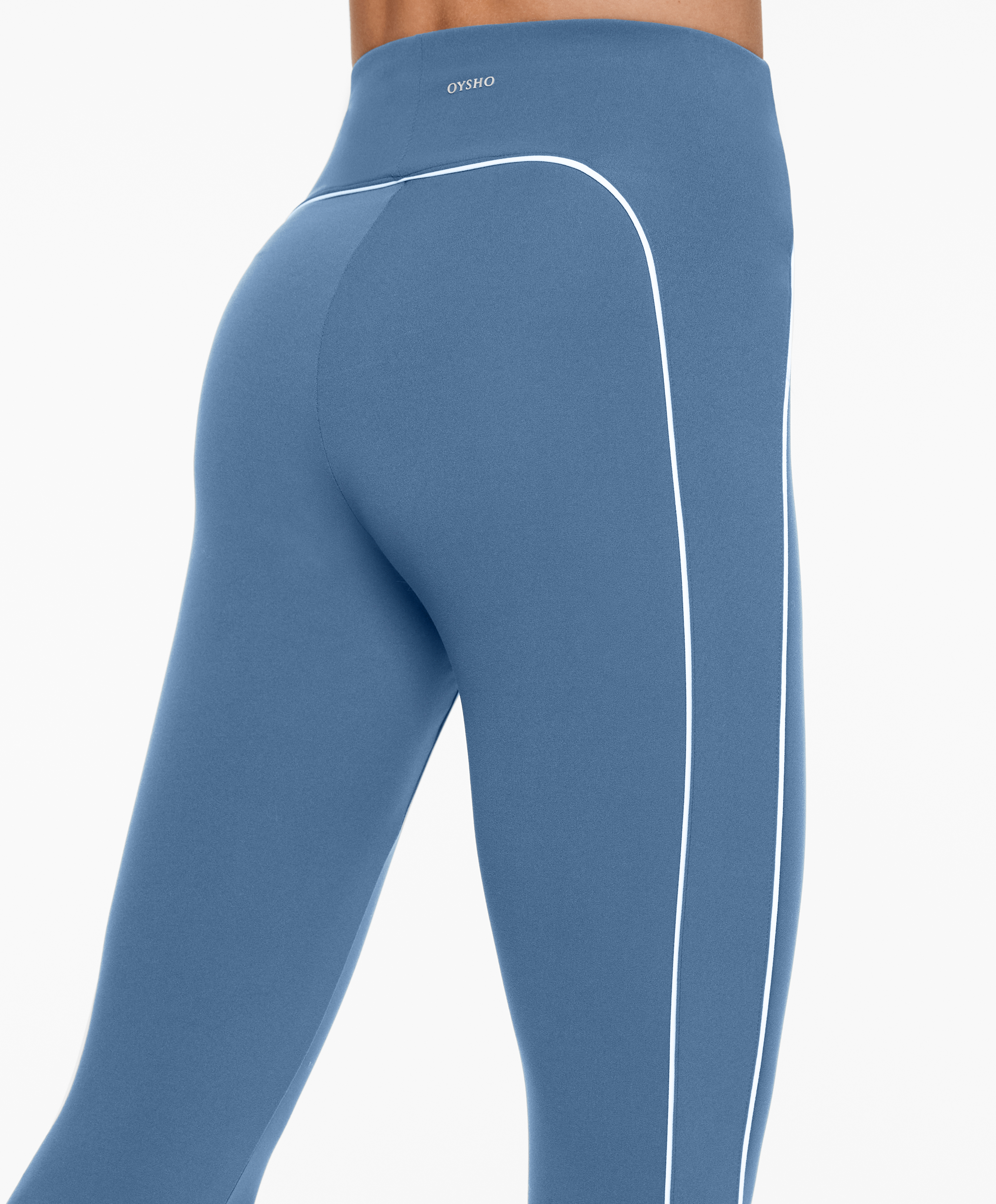 OYSHO Piping Comfortlux high-rise 65cm ankle-length leggings