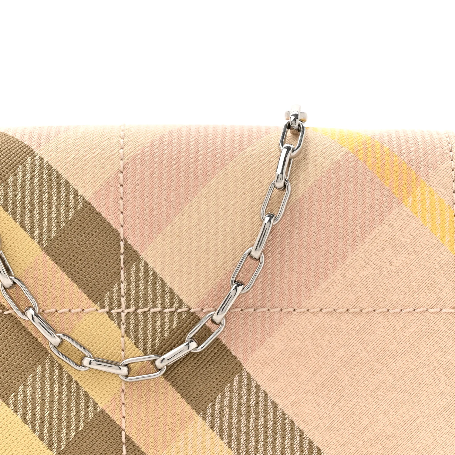 Jacquard Check Soft Snip Mini Chain Bag Teacup - Top Club