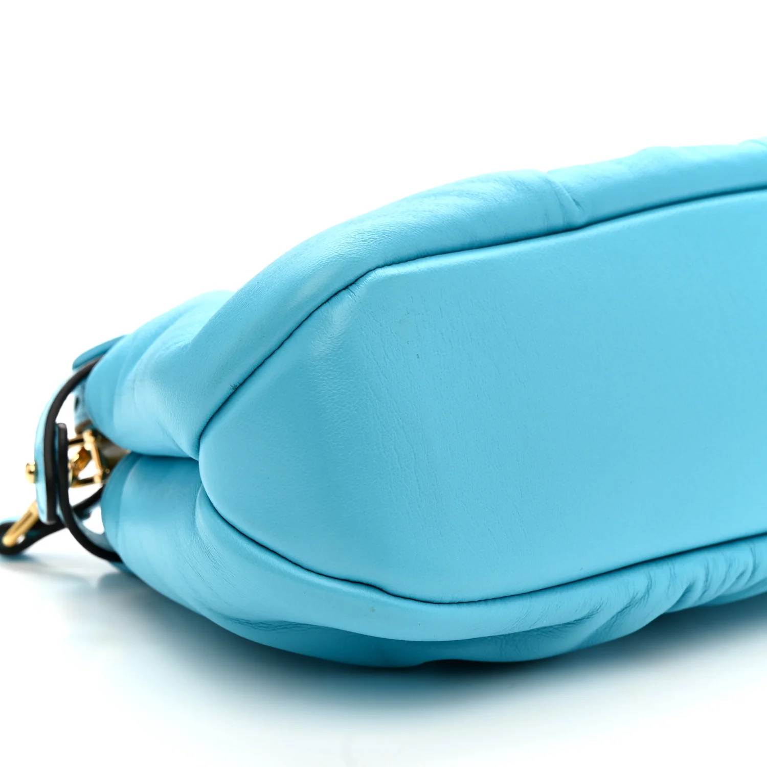 Shiny Nappa Small Peekaboo Click Bag Pool - Top Club