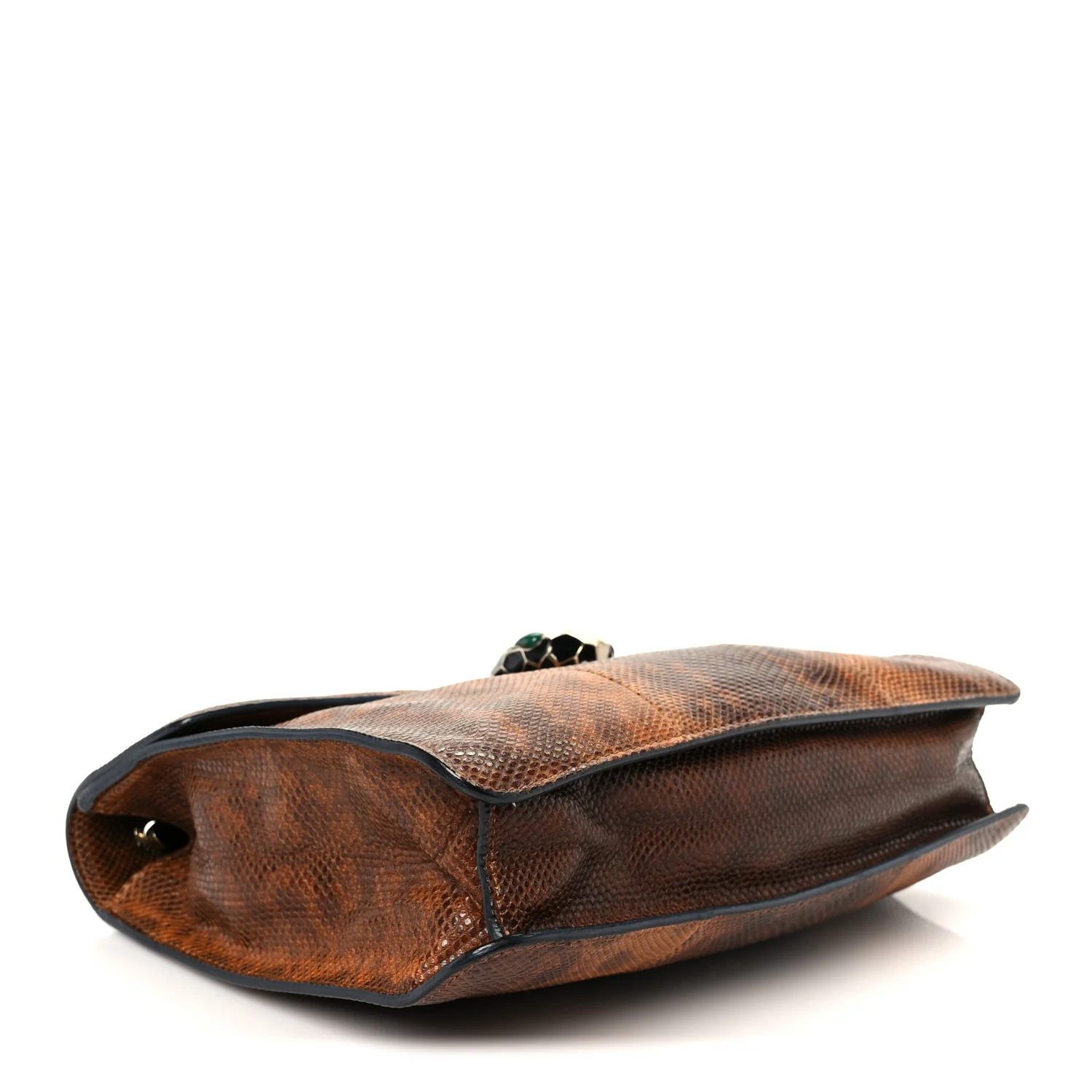 Karung Serpenti Forever Medium Shoulder Bag Brown - Top Club