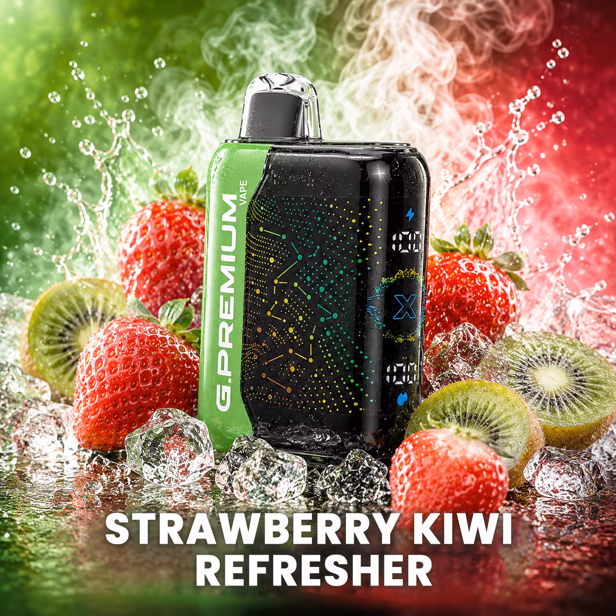 Osvěžující jahoda a kiwi
