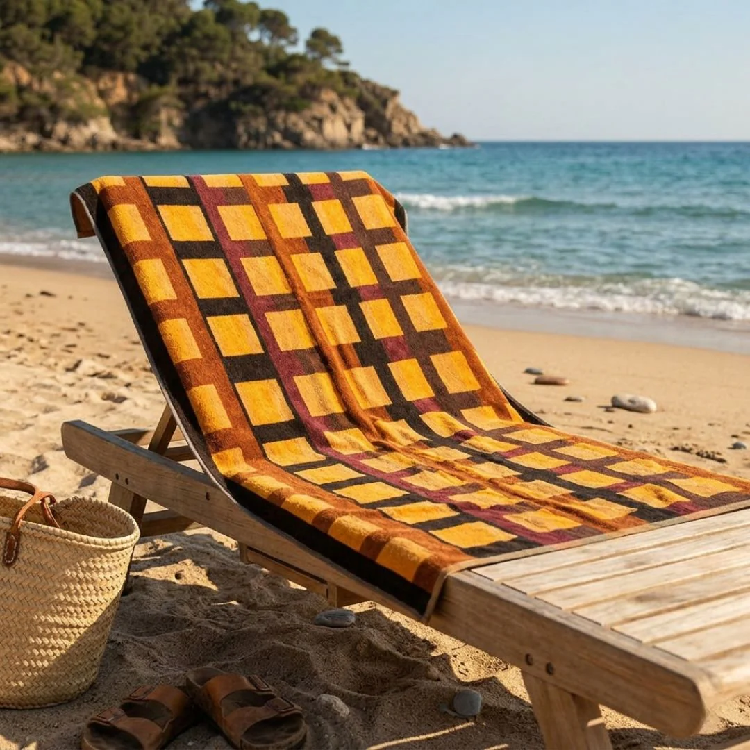 Telo Mare In Spugna Aruba 95X180 Bruciato Carrara