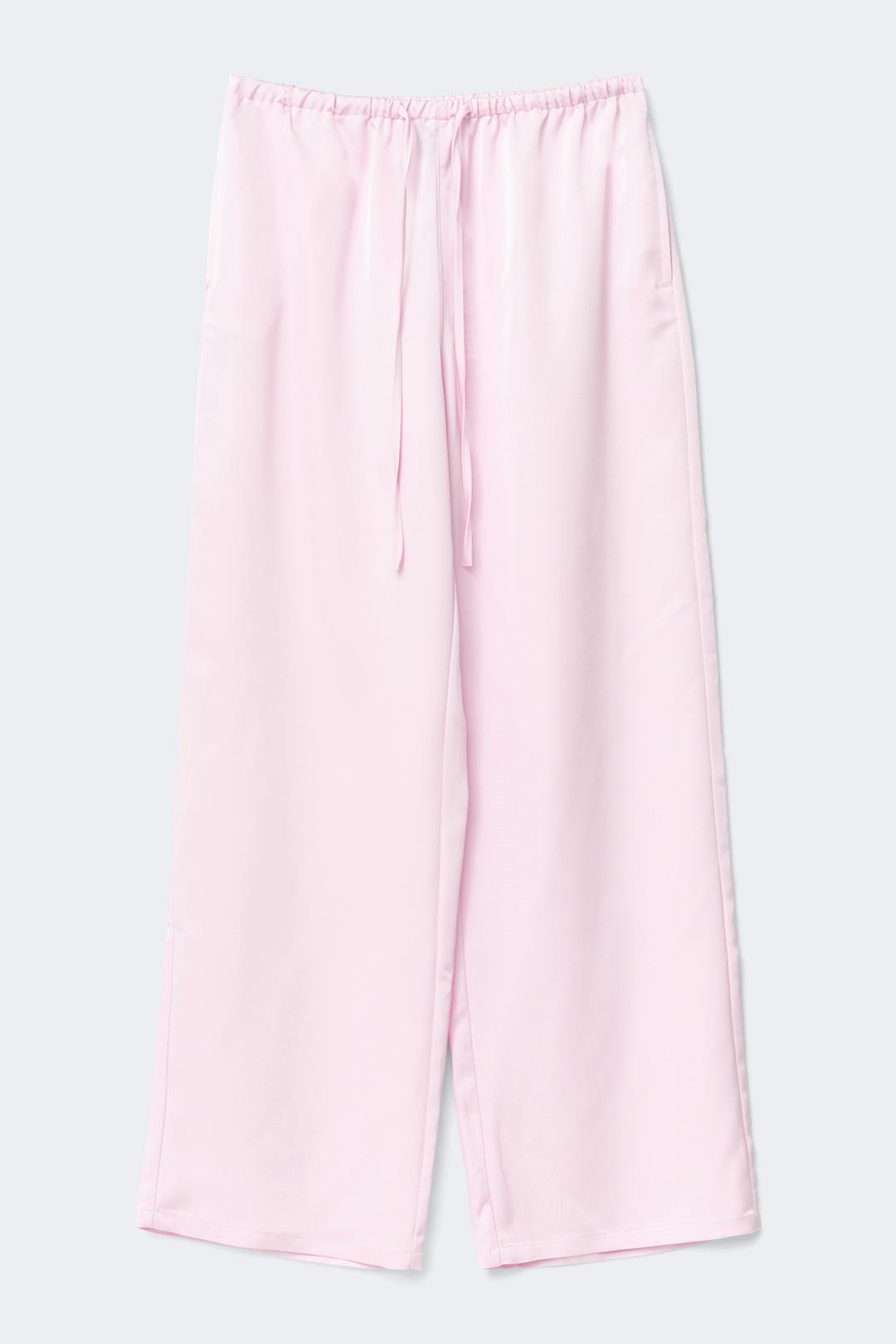 Gina Tricot drawstring satin trousers