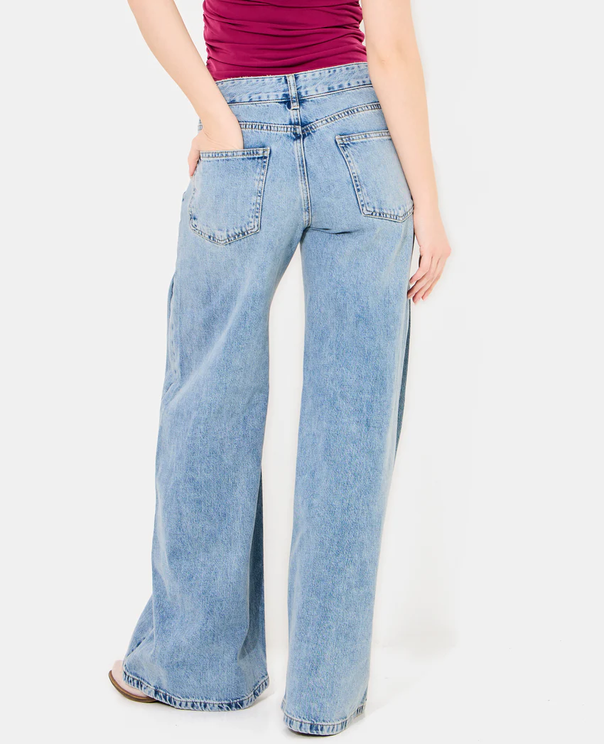 Pimkie Jean extra wide taille medium avec pinces côtés
