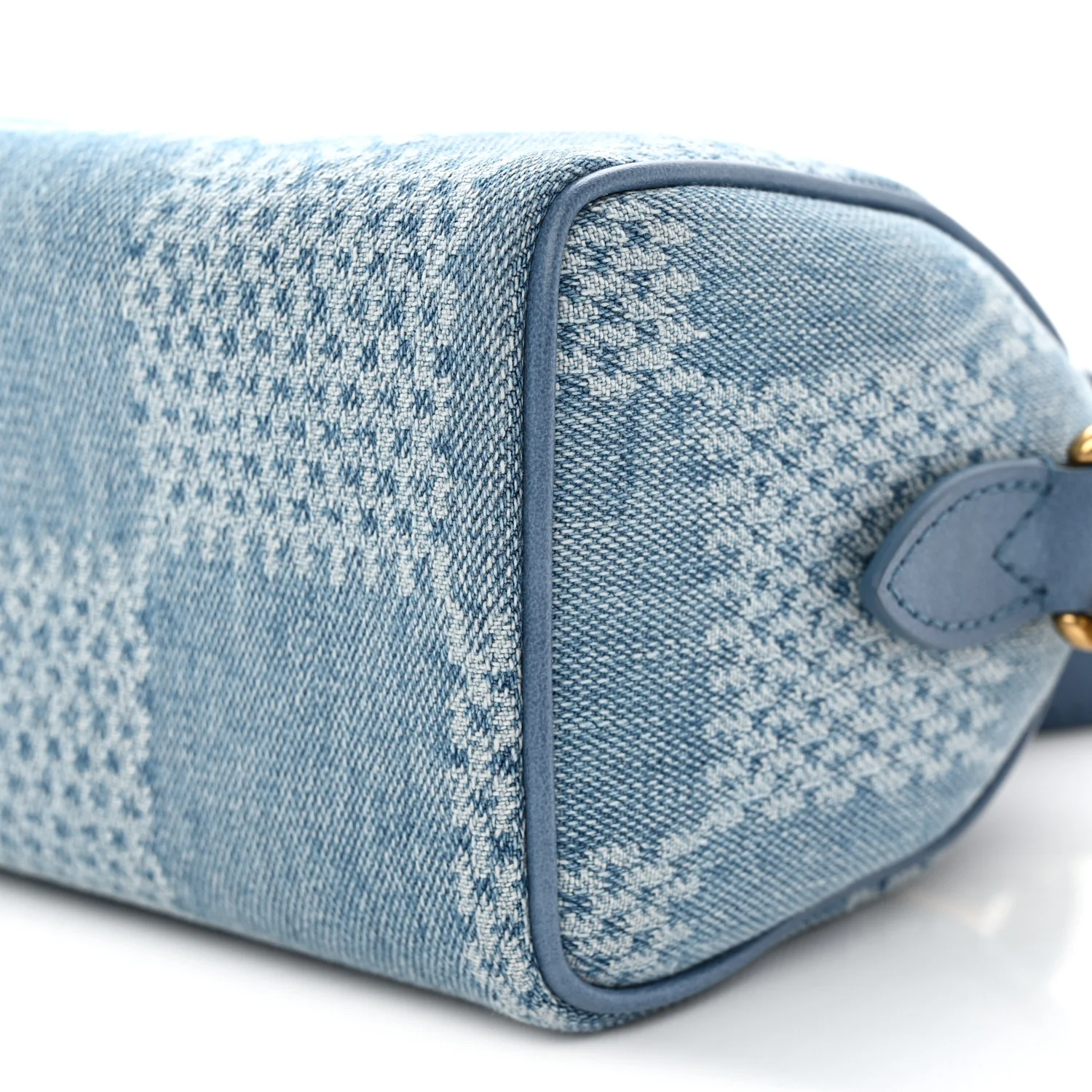 Damier Denim 3D Speedy Bandouliere 18 Denim Blue - Top Club