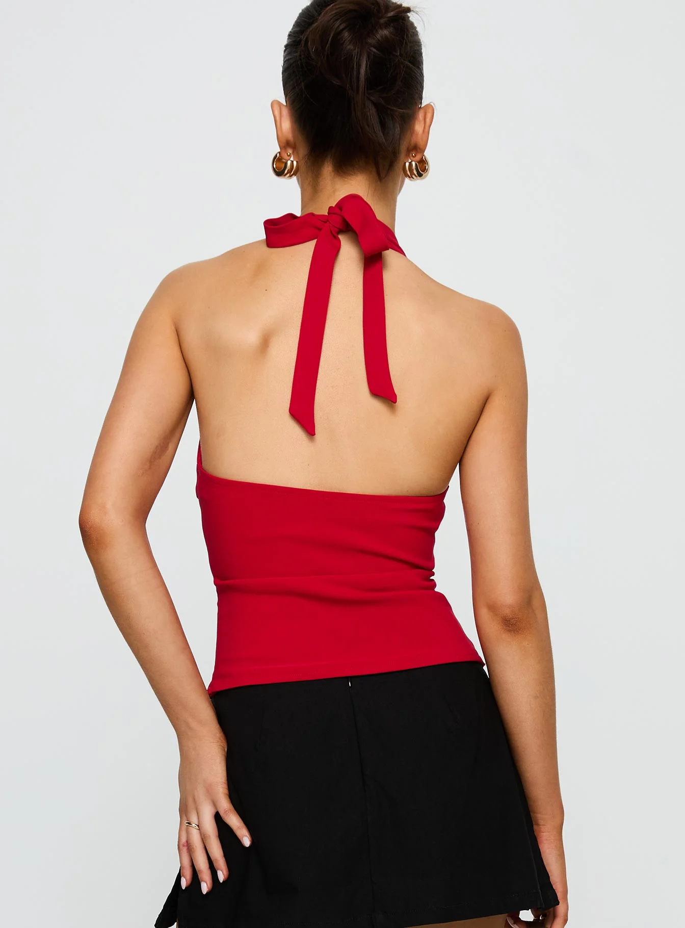 In Your Life Halter Top Red
