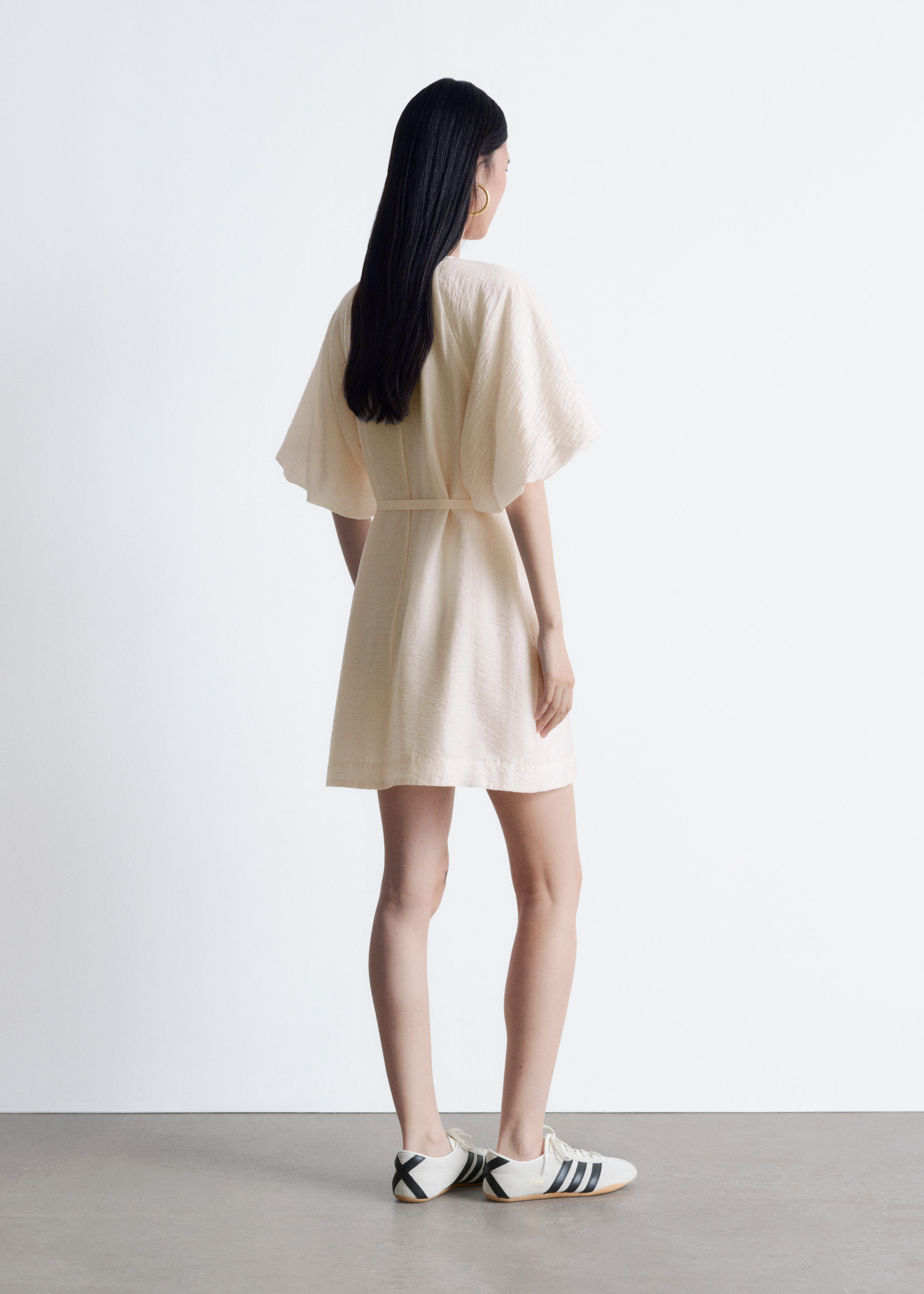 & Other Stories PUFF-SLEEVE MINI DRESS