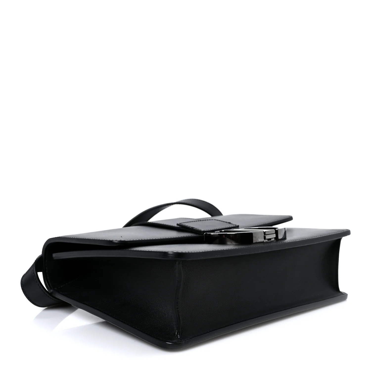 Box Calfskin 30 Montaigne Flap Bag Black - Top Club