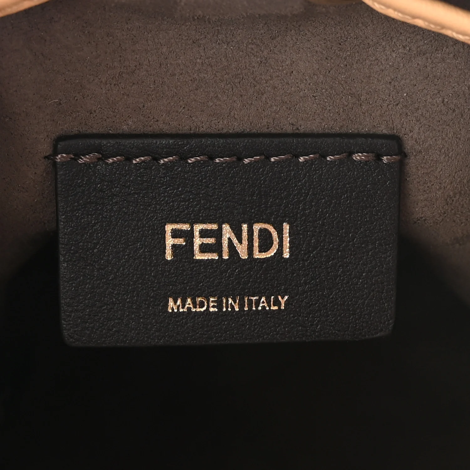 Vitello Liberty F is Fendi Bi-Color FF 1974 Embossed Mini Mon Tresor Bucket Bag Savana Lollypop - Top Club