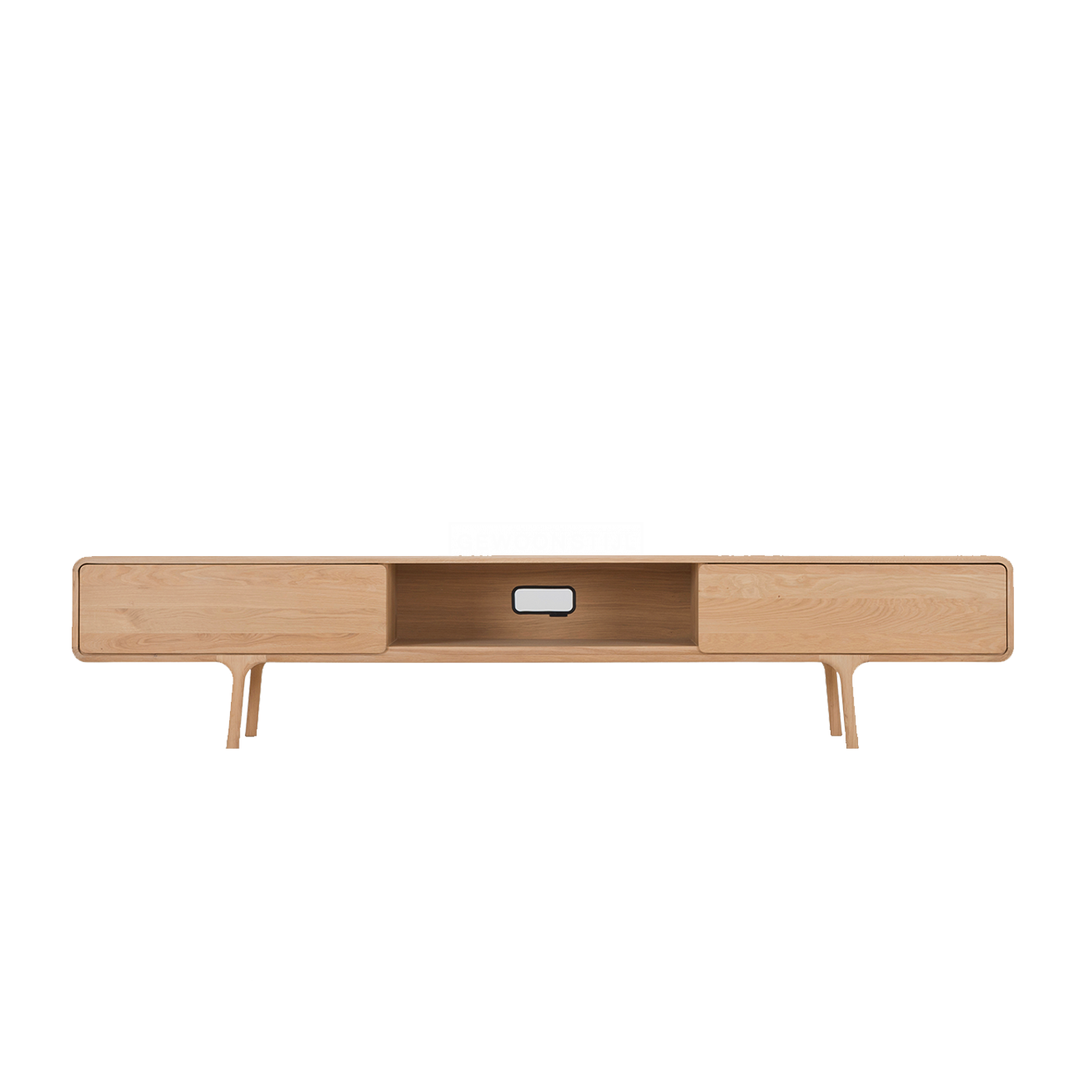 Dressoir Fawn lowboard eiken - 2 lades