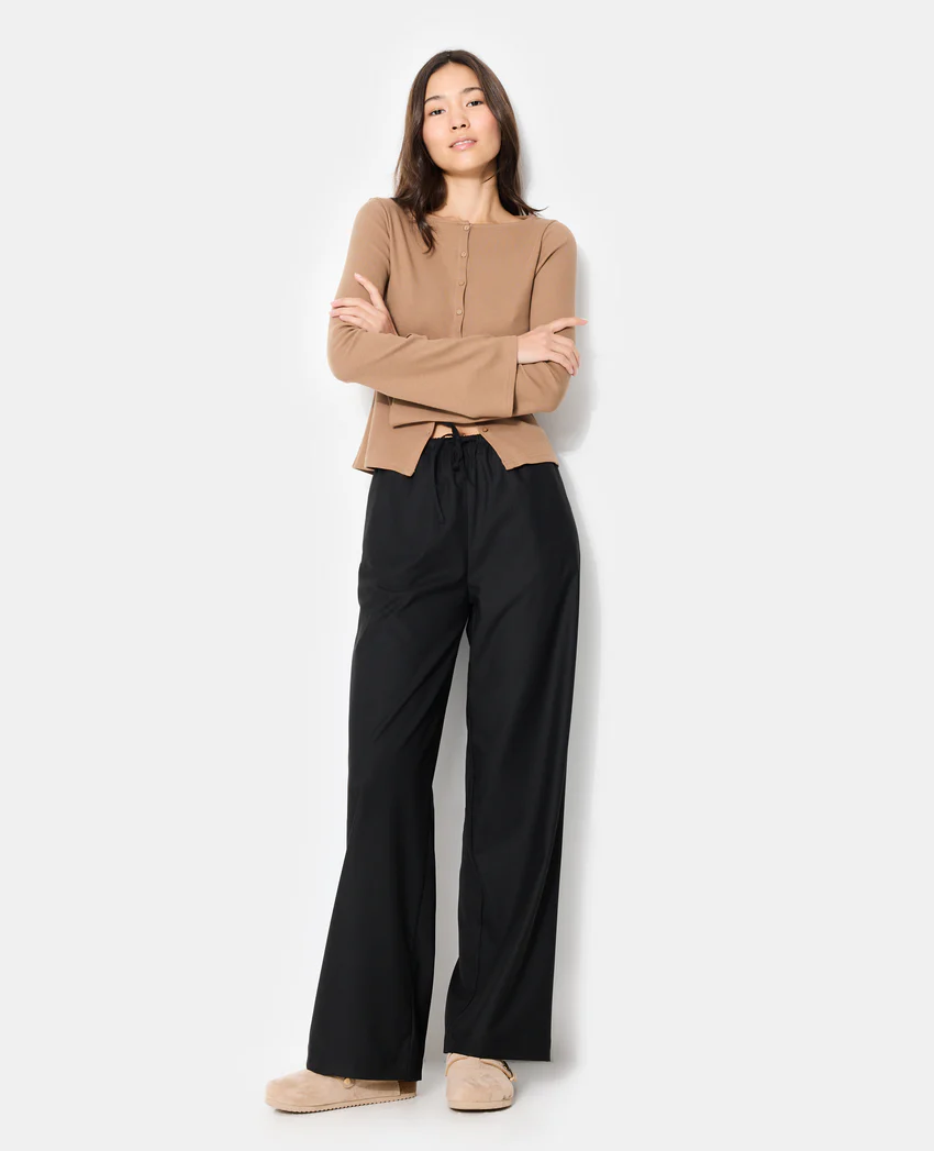 Pimkie Pantalon droit avec ceinture élastiquée