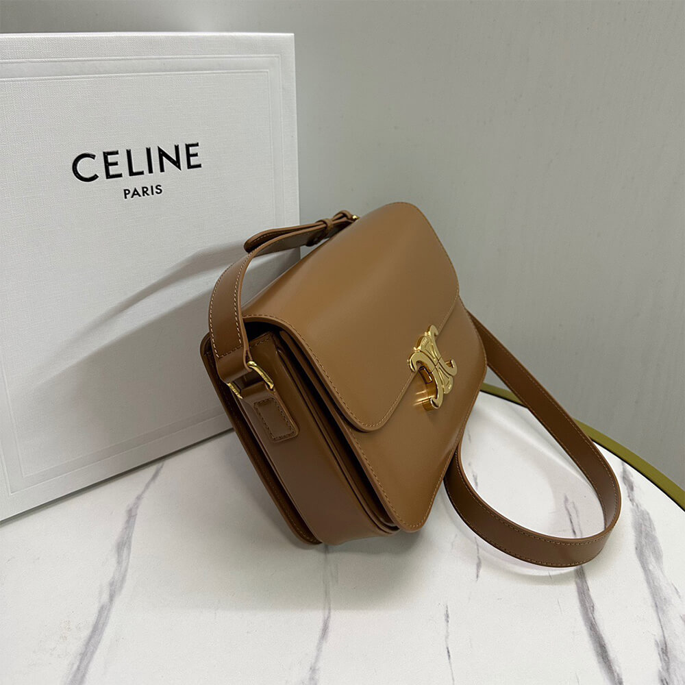 CELINE CLASSIQUE TRIOMPHE BAG in shiny calfskin(HIGH-END GRADE) - Top Club